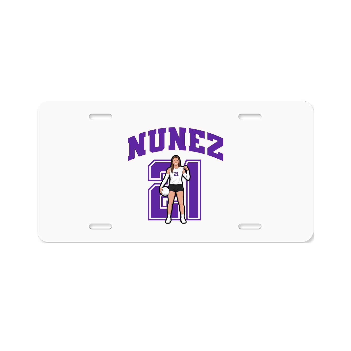 License Plate — Number in Classic