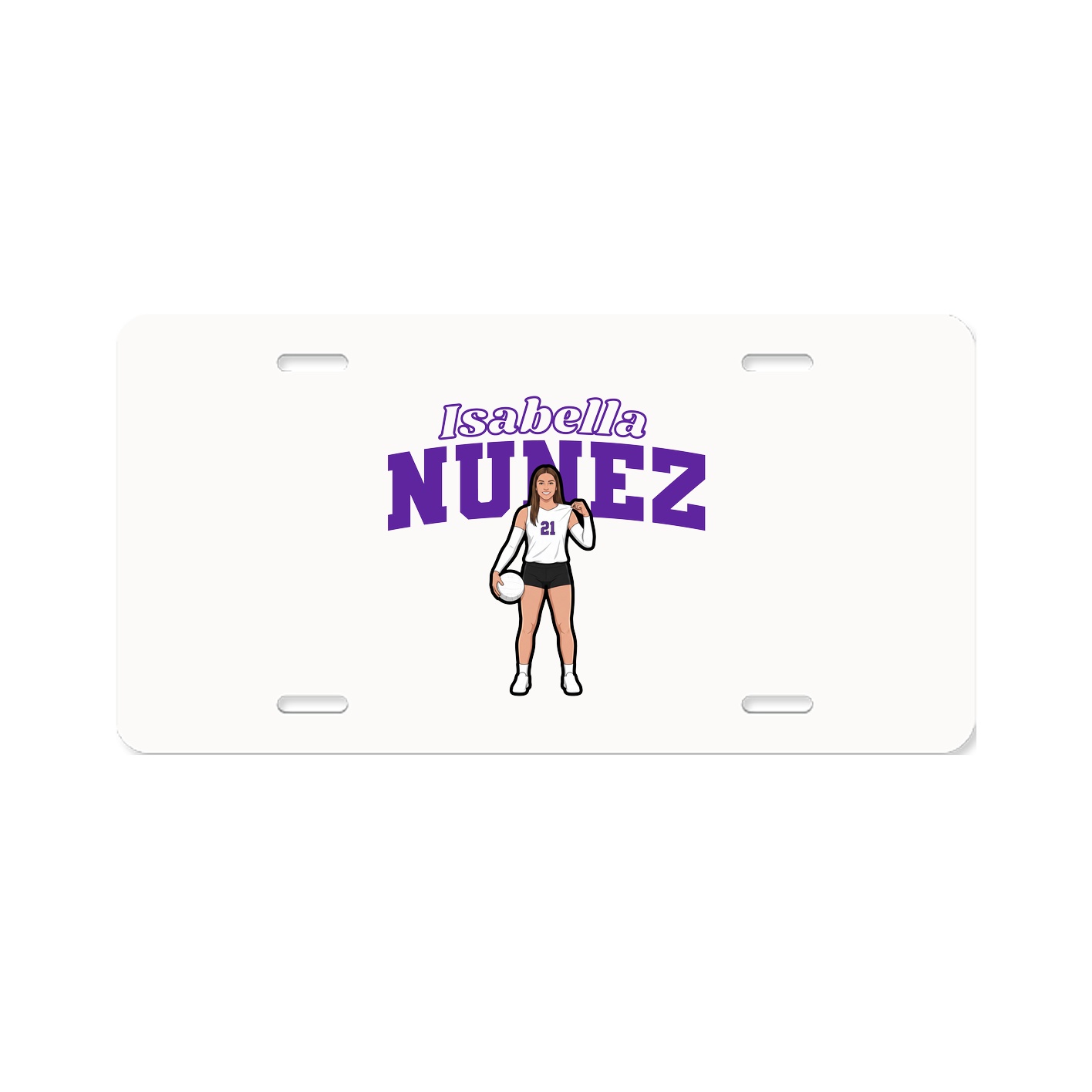 License Plate — Name Arch in Classic