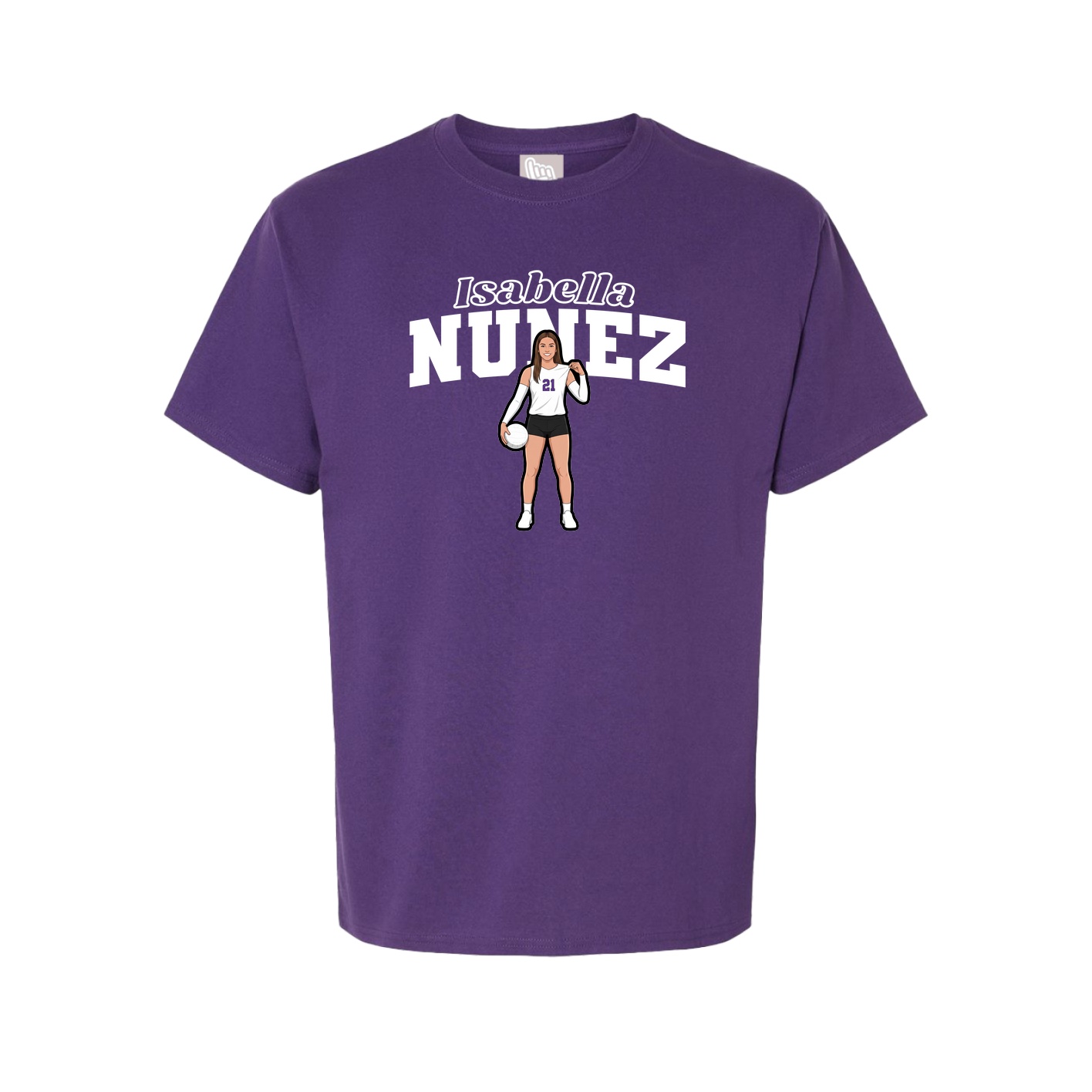 Tee — Name Arch in Purple