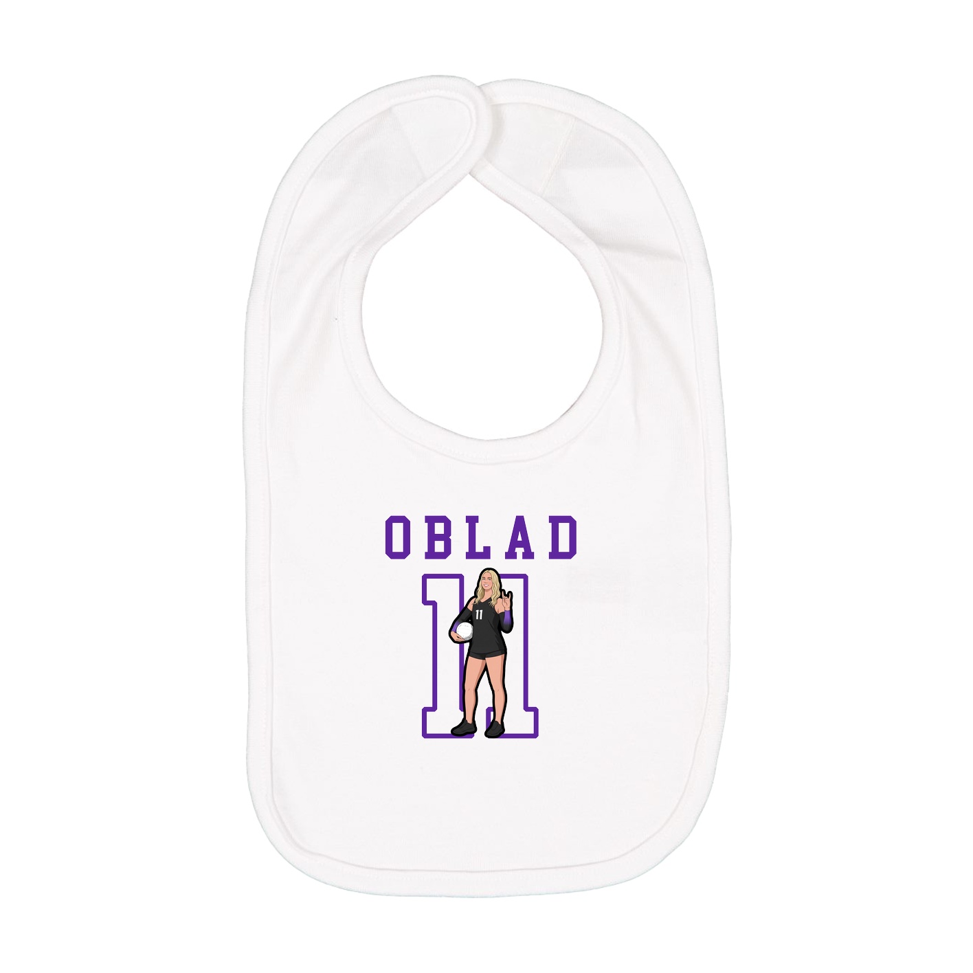 Infant Bib — Shirsey in White