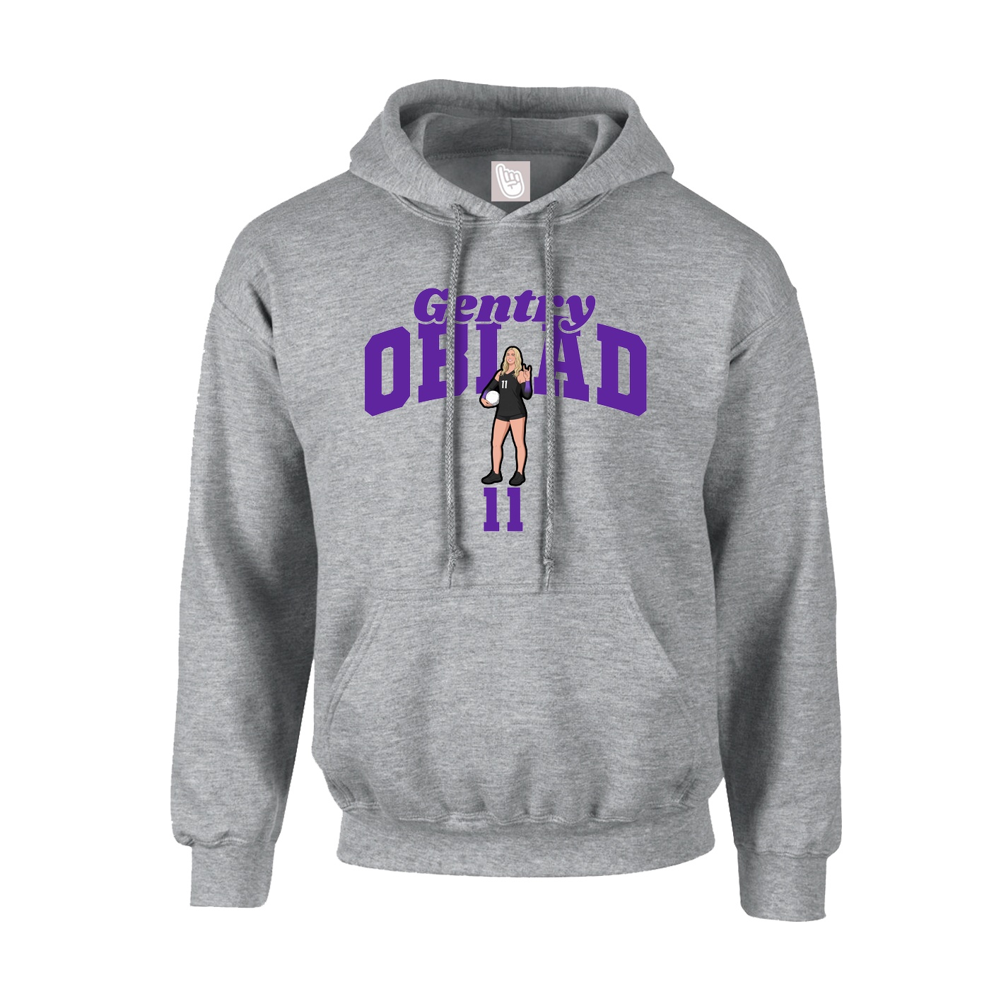 Hoodie — Signature Arch in Grey