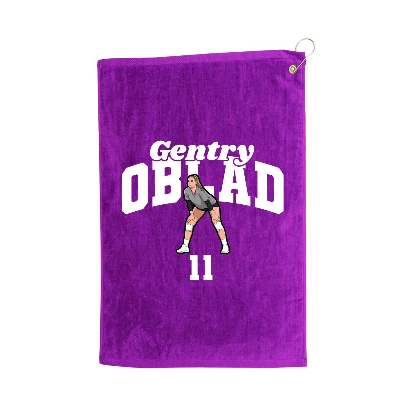 Golf Towel — Signature Arch in Purple