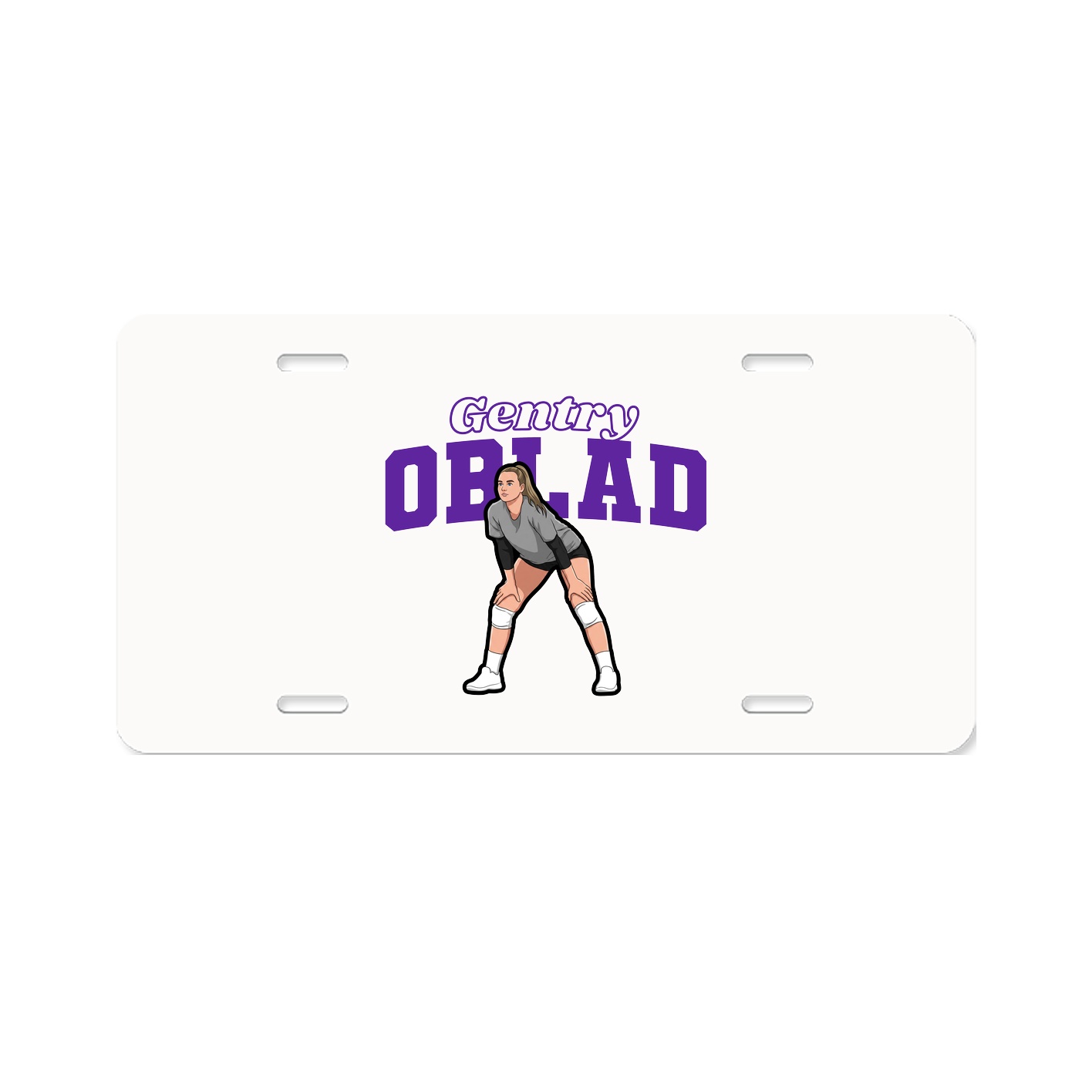 License Plate — Name Arch in Classic