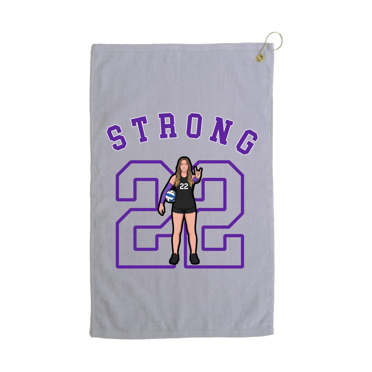 Golf Towel — Shirsey Arch in Grey