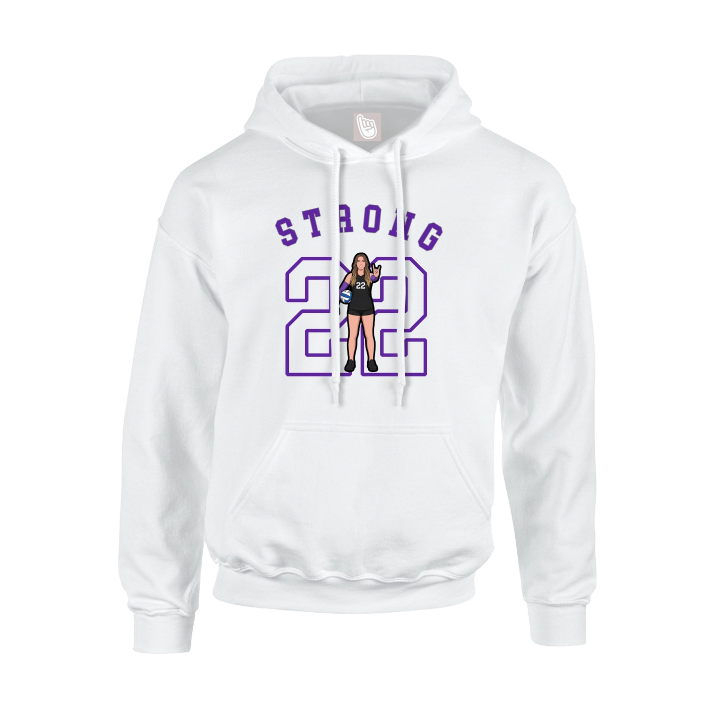 Hoodie — Shirsey Arch in White