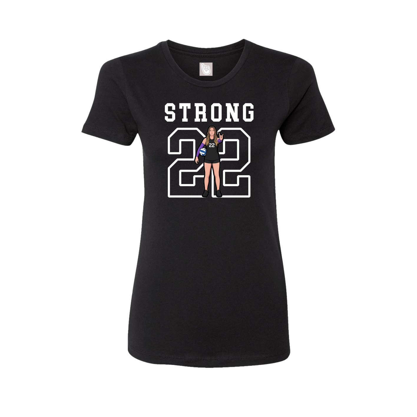 Fitted Women's Tee — Shirsey in Black