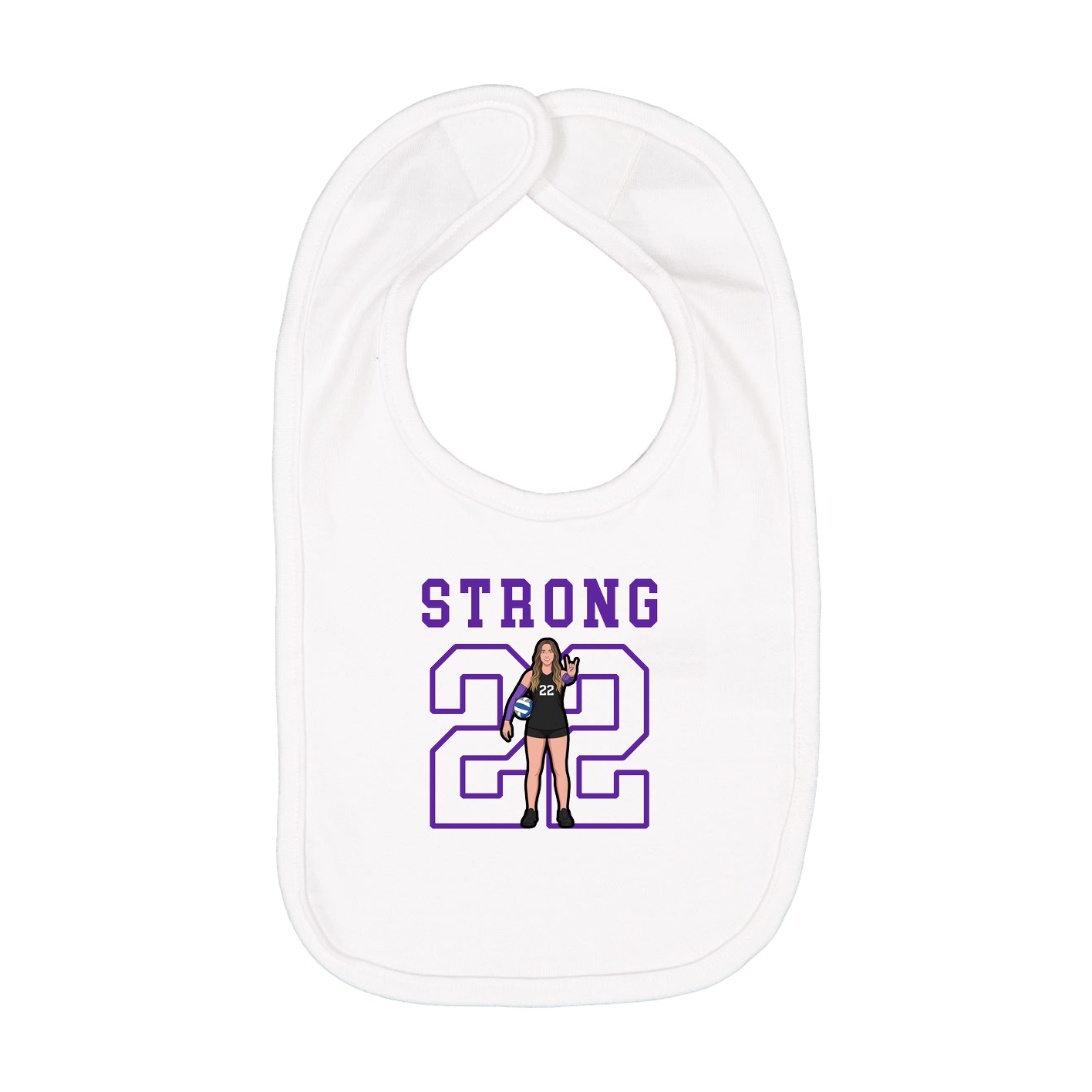 Infant Bib — Shirsey in White