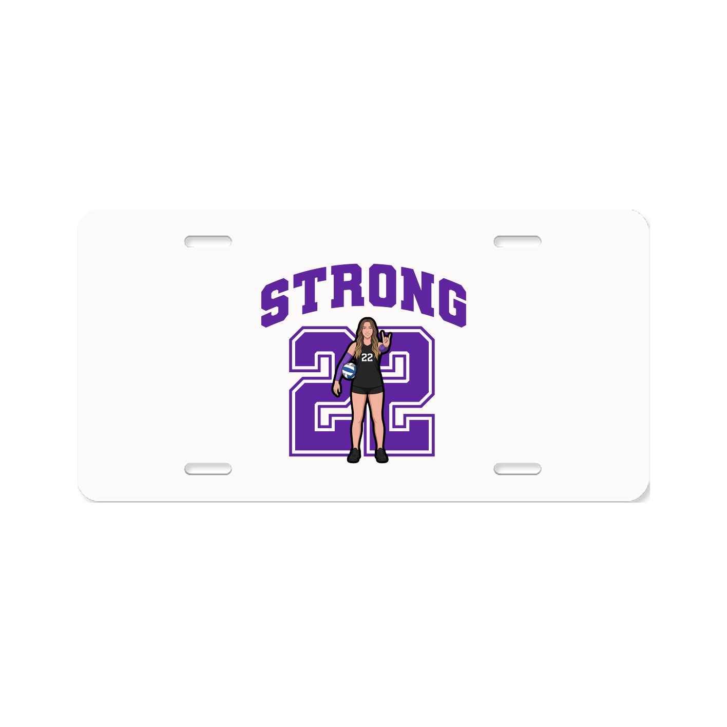 License Plate — Number in Classic