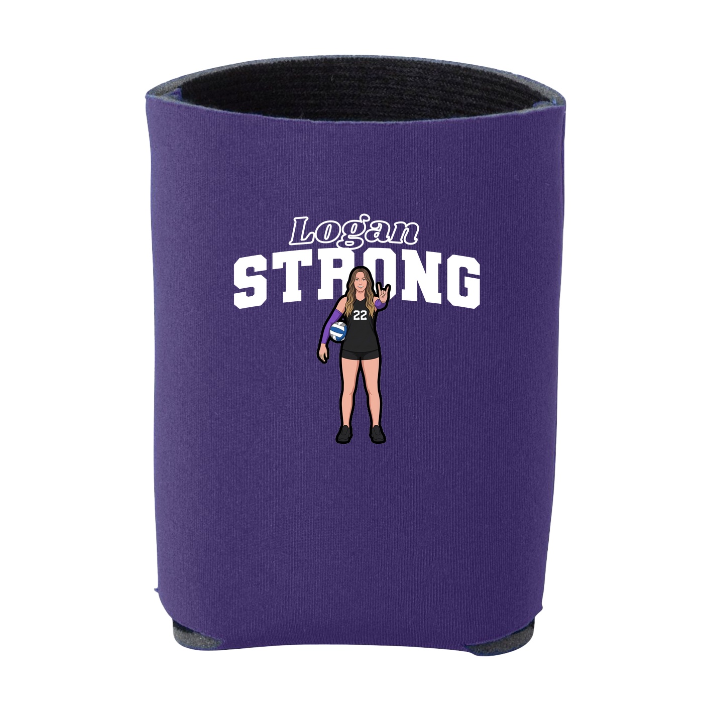 Can Holder — Name Arch in Purple