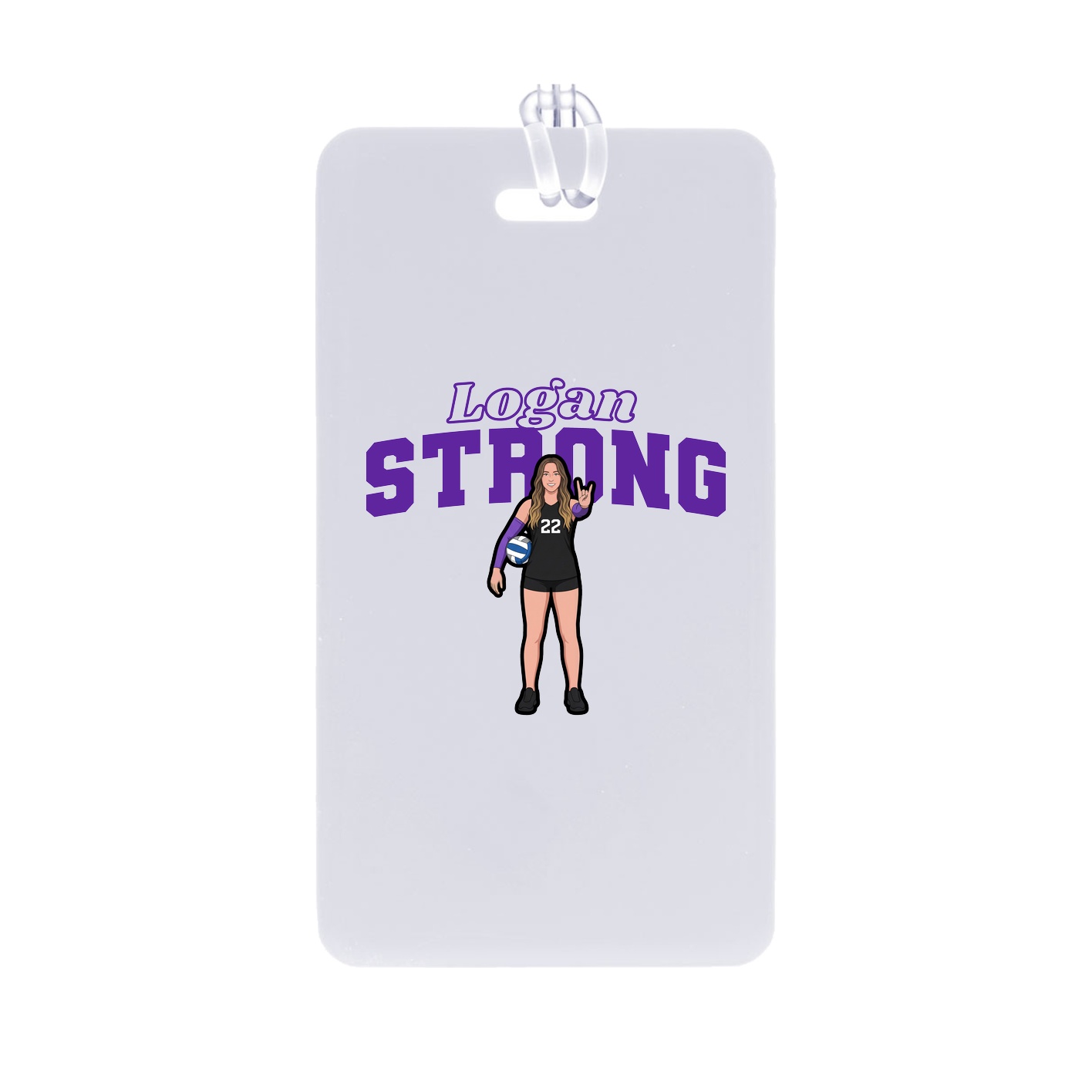 Bag Tag — Name Arch in Classic