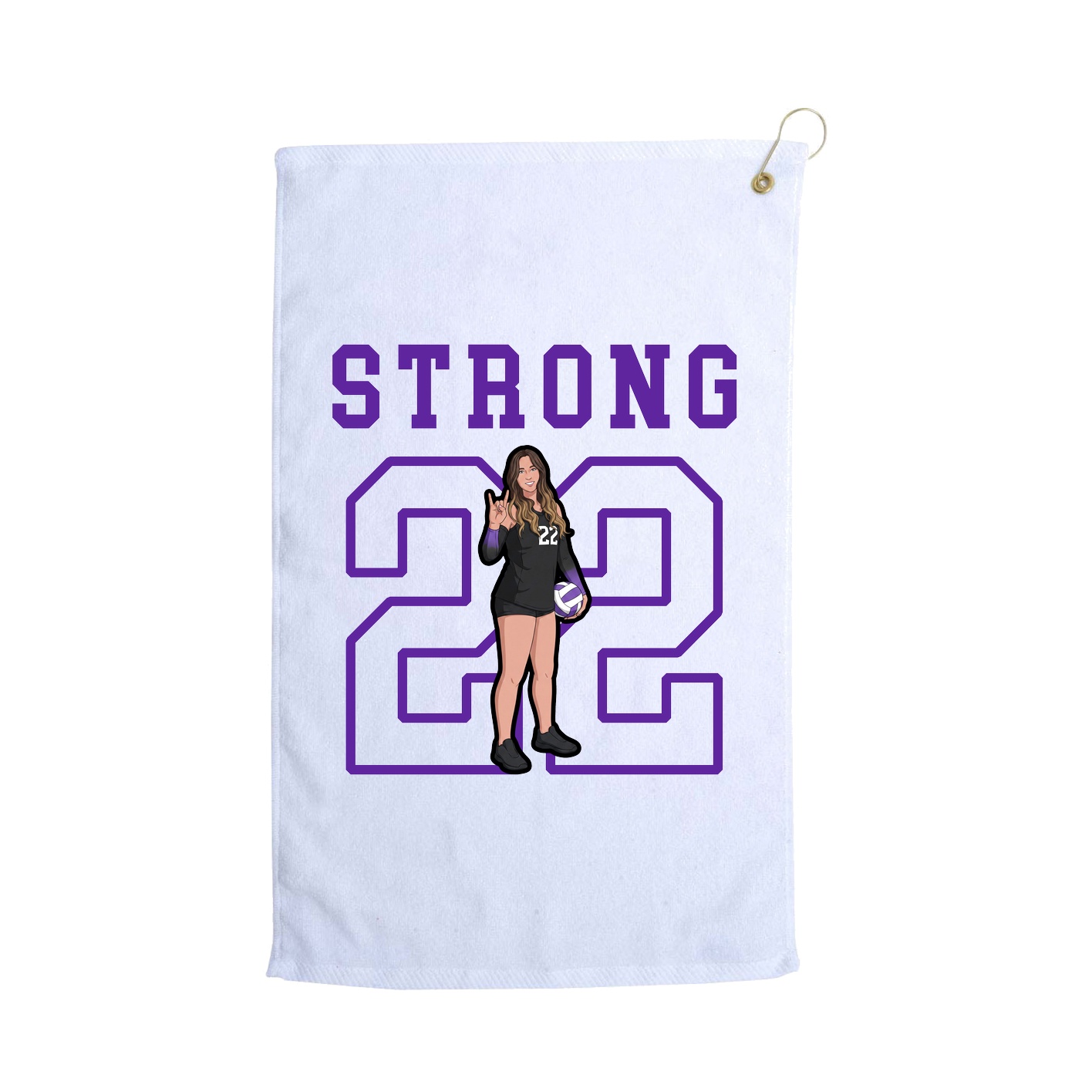 Golf Towel — Shirsey in White