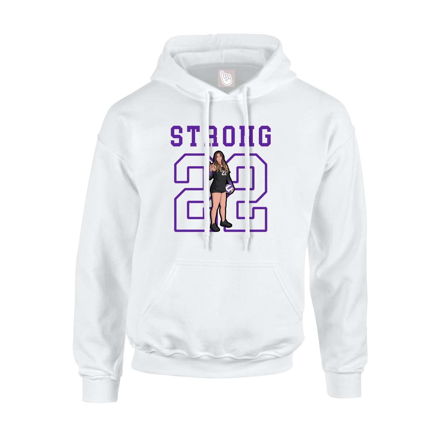 Hoodie — Shirsey in White