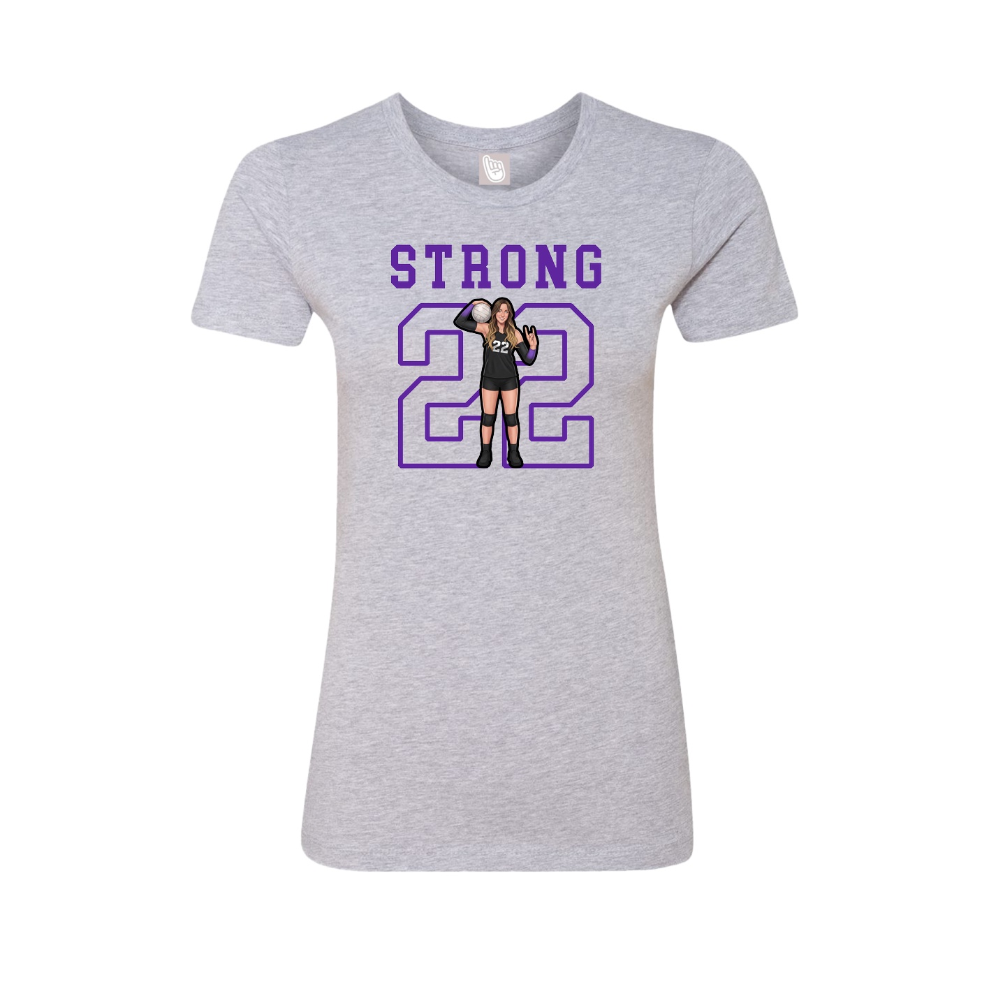 Fitted Women's Tee — Shirsey in Grey