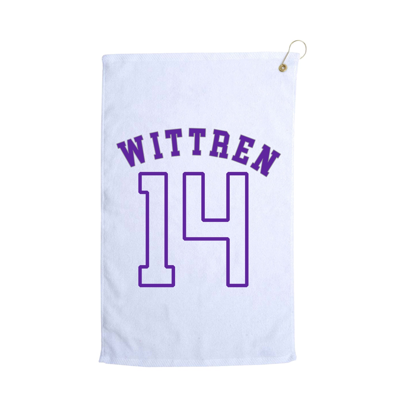 Golf Towel — Shirsey Arch in White