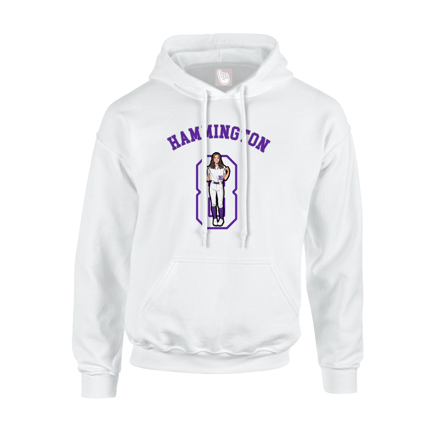 Youth Hoodie — Shirsey Arch in White