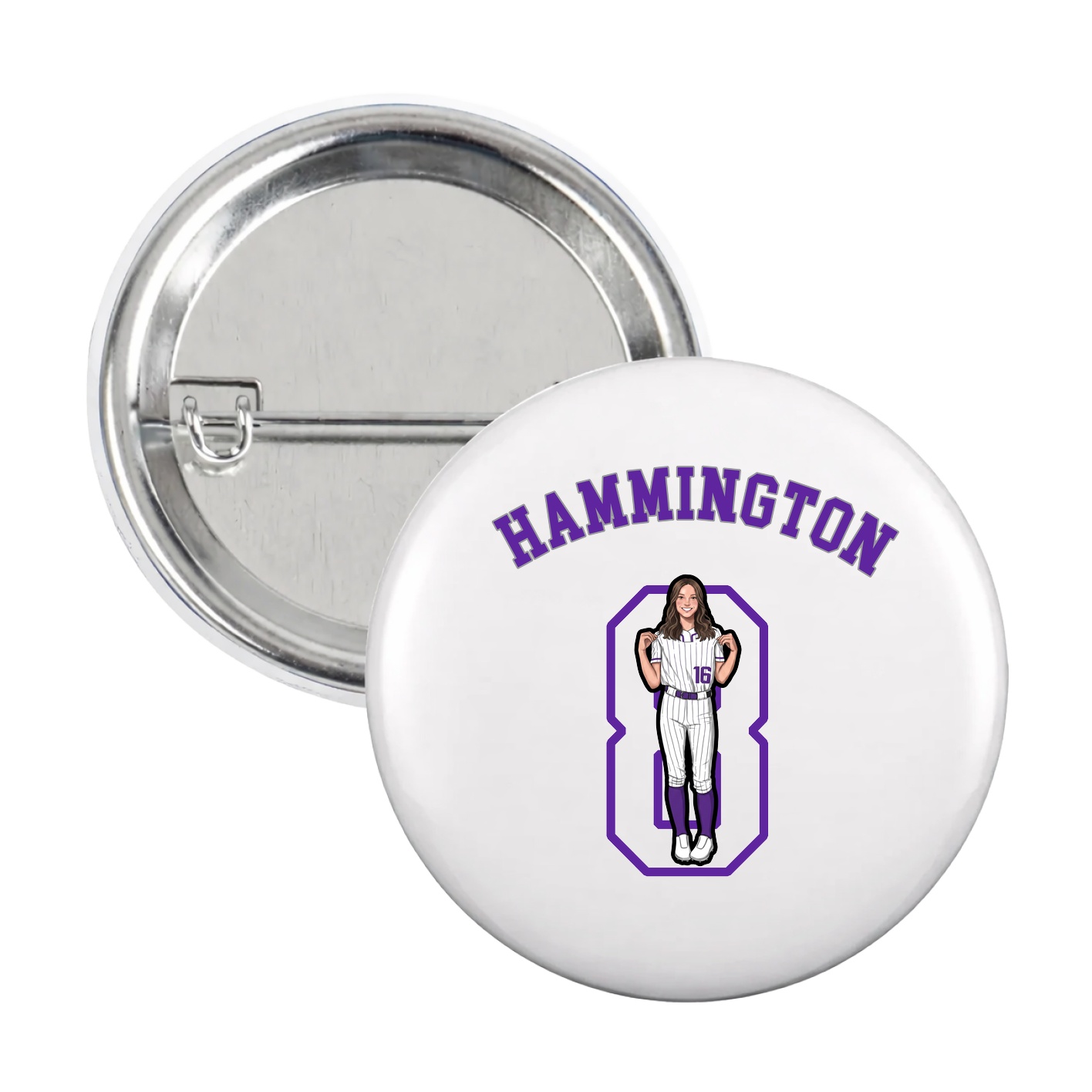 Game Day Button — Shirsey Arch in White
