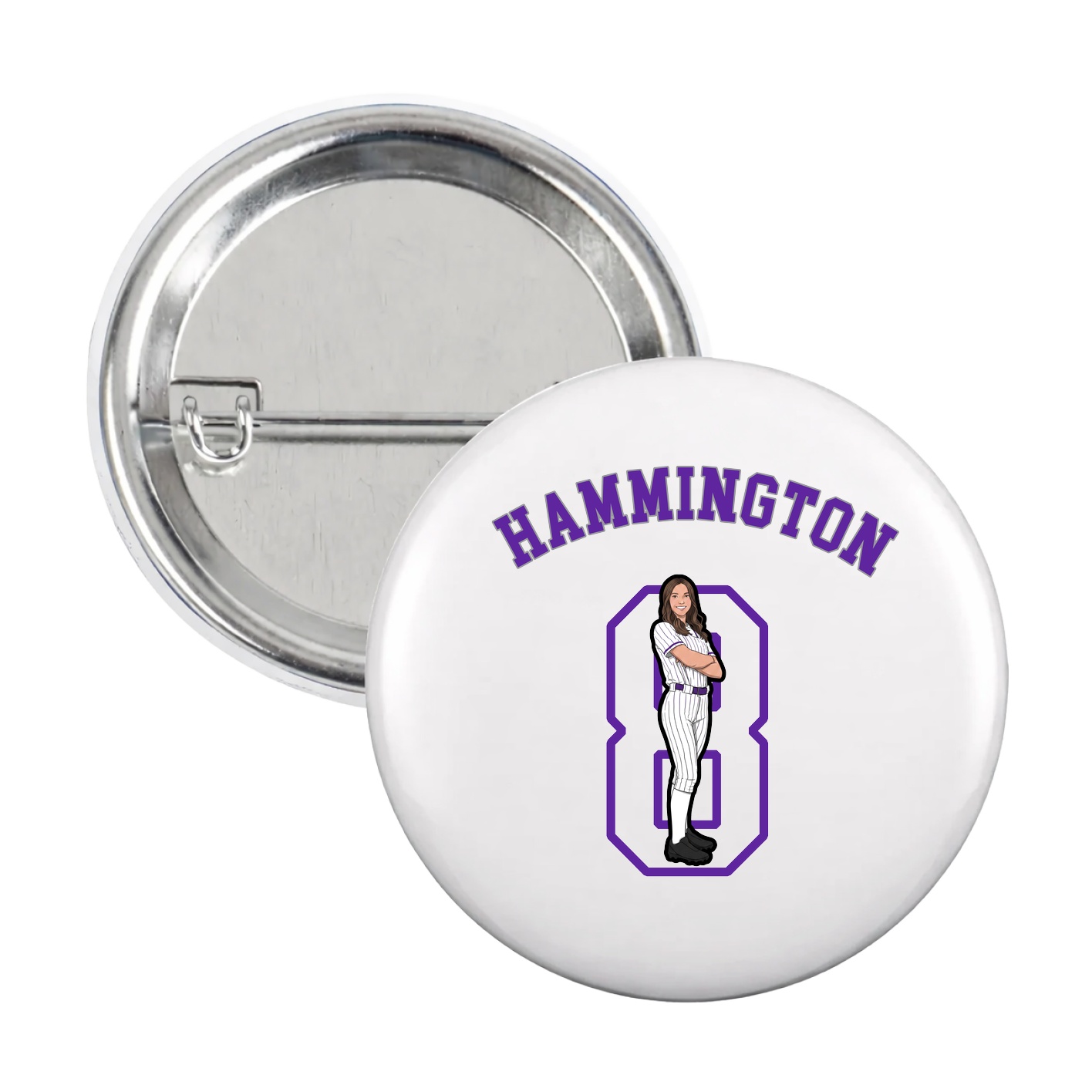 Game Day Button — Shirsey Arch in White