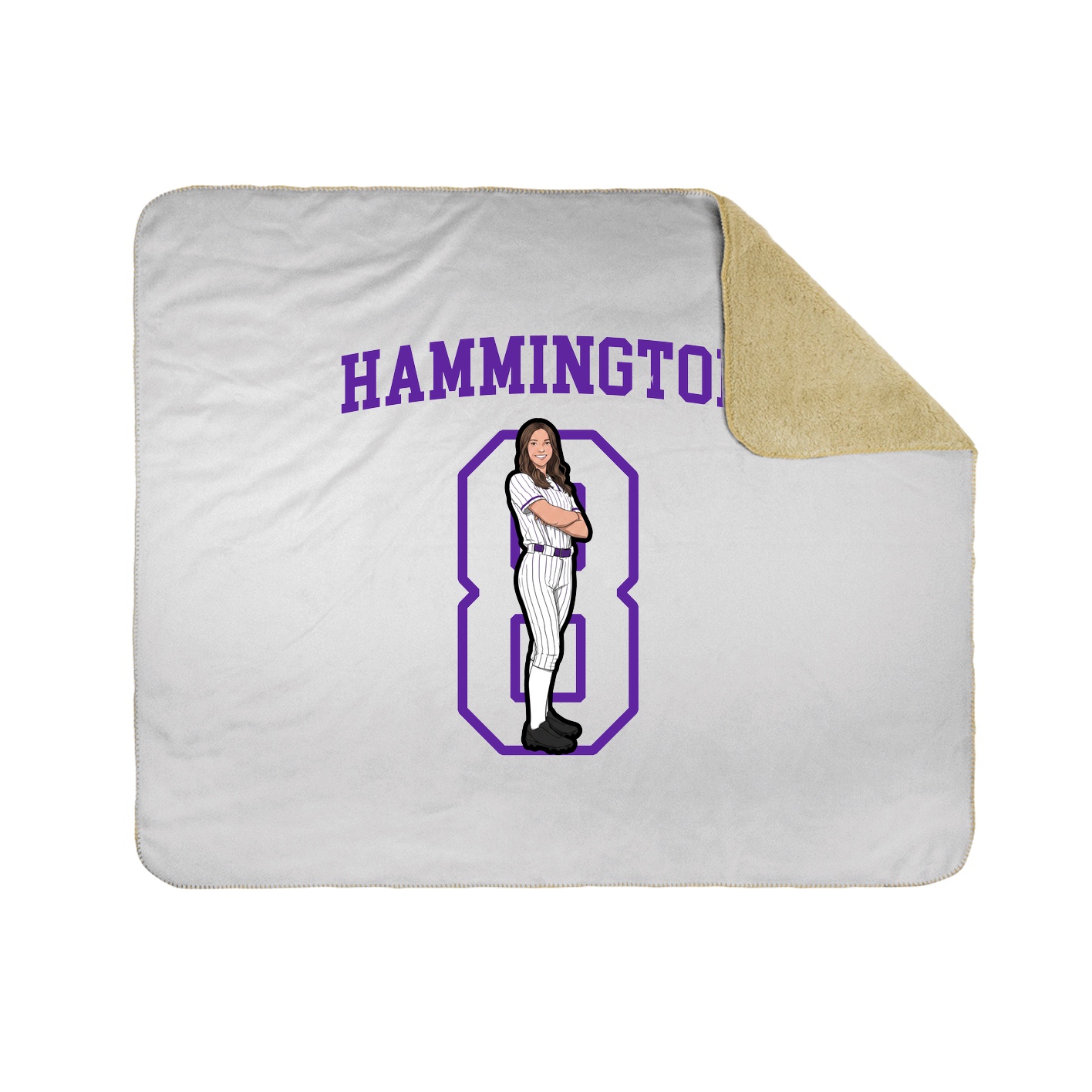 Throw Blanket — Shirsey in White