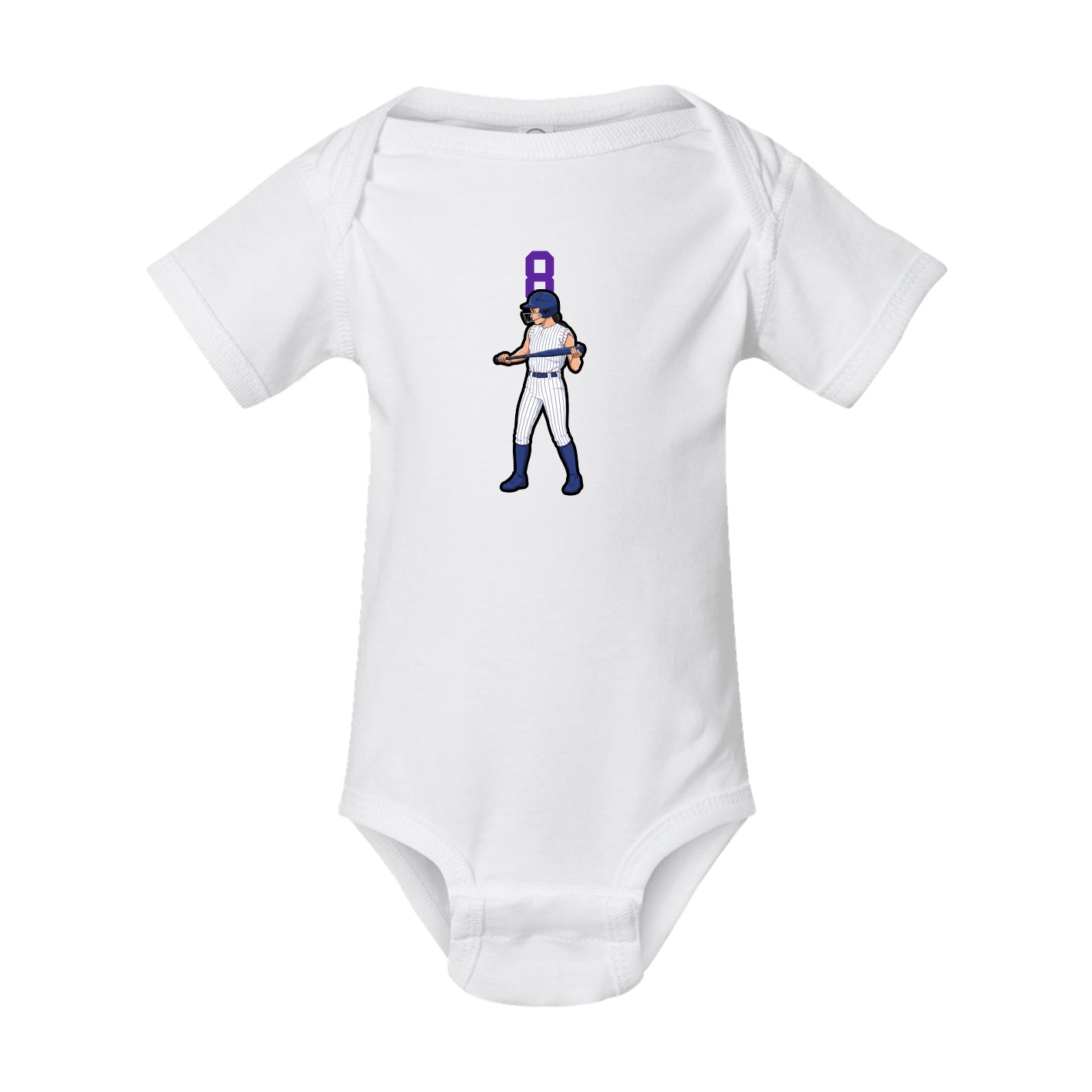 Baby Onesie — Number Top in White