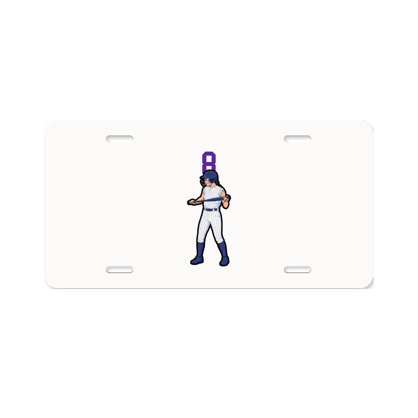 License Plate — Number Top in Classic