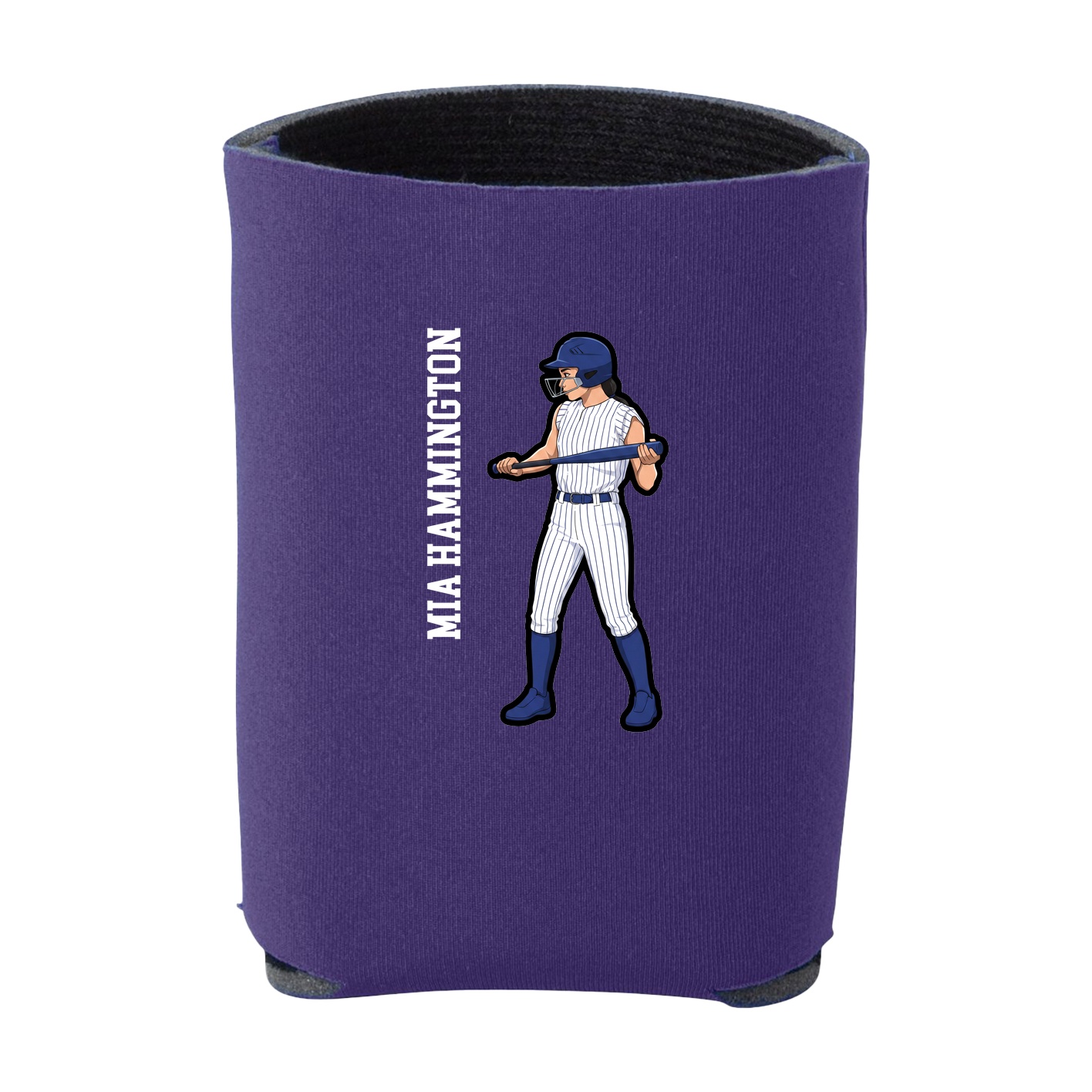 Can Holder — Name Vertical in Purple