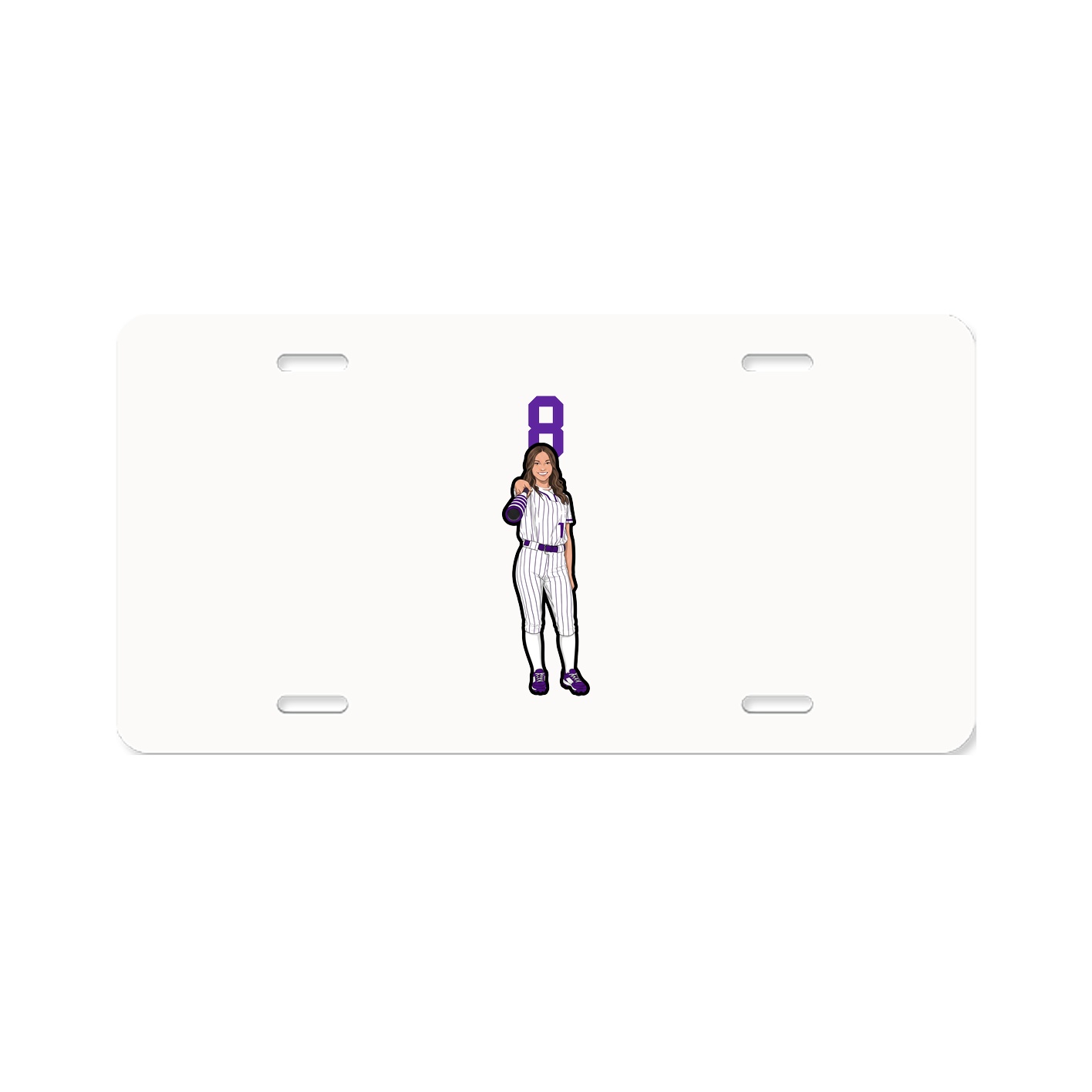 License Plate — Number Top in Classic