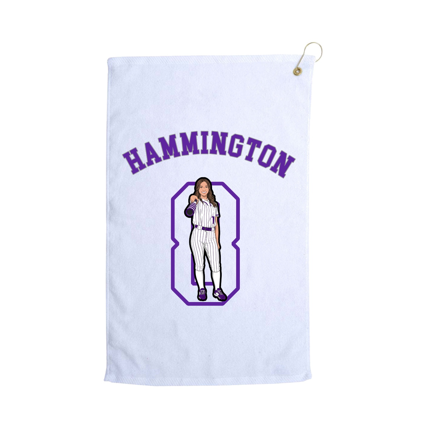 Golf Towel — Shirsey Arch in White