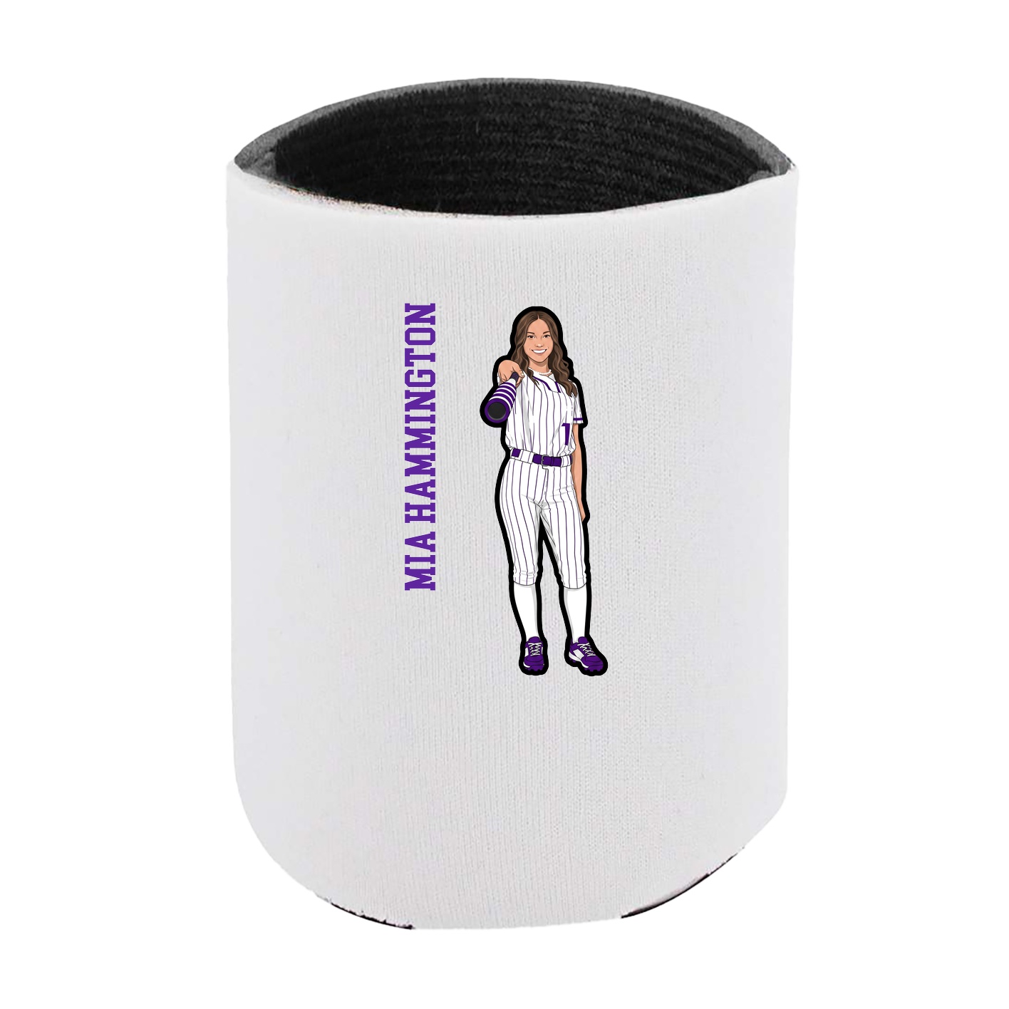 Can Holder — Name Vertical in White