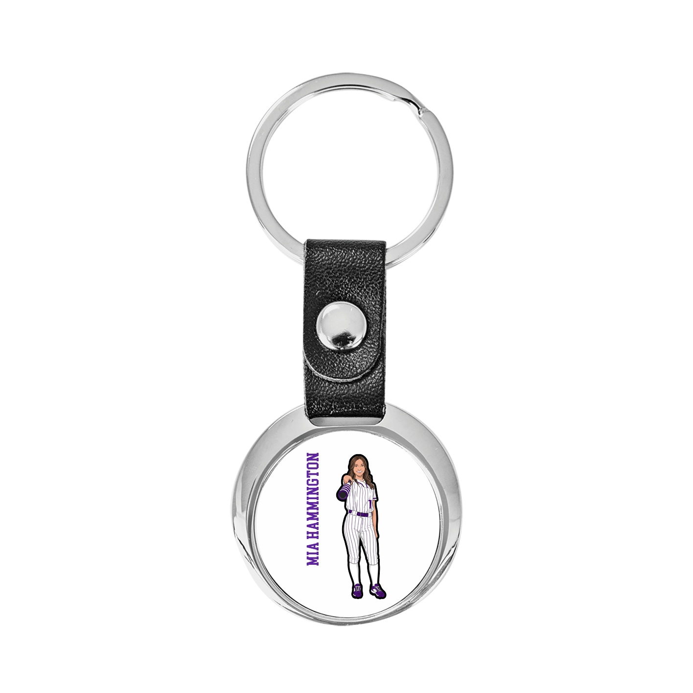Key Chain — Name Vertical in Classic