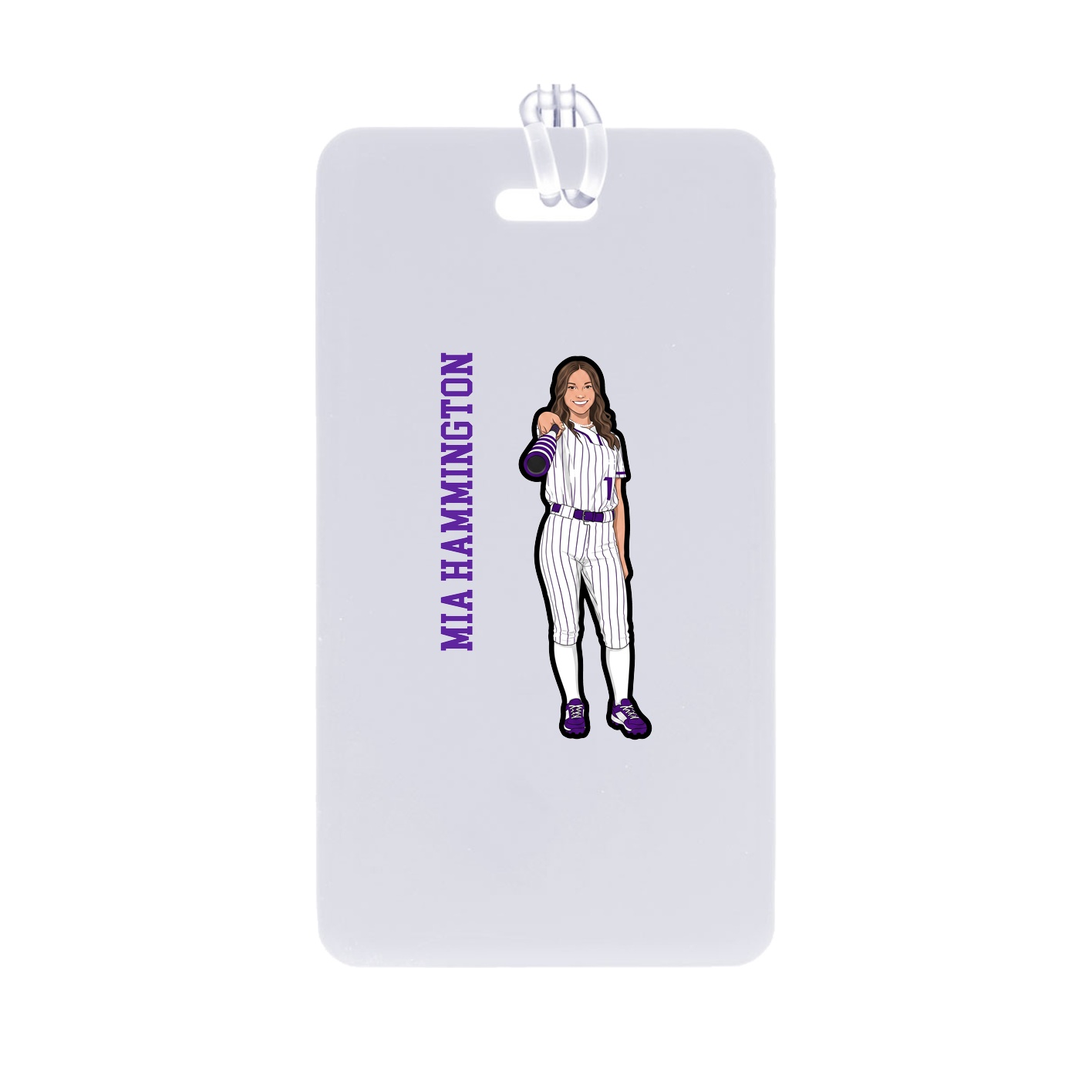 Bag Tag — Name Vertical in Classic