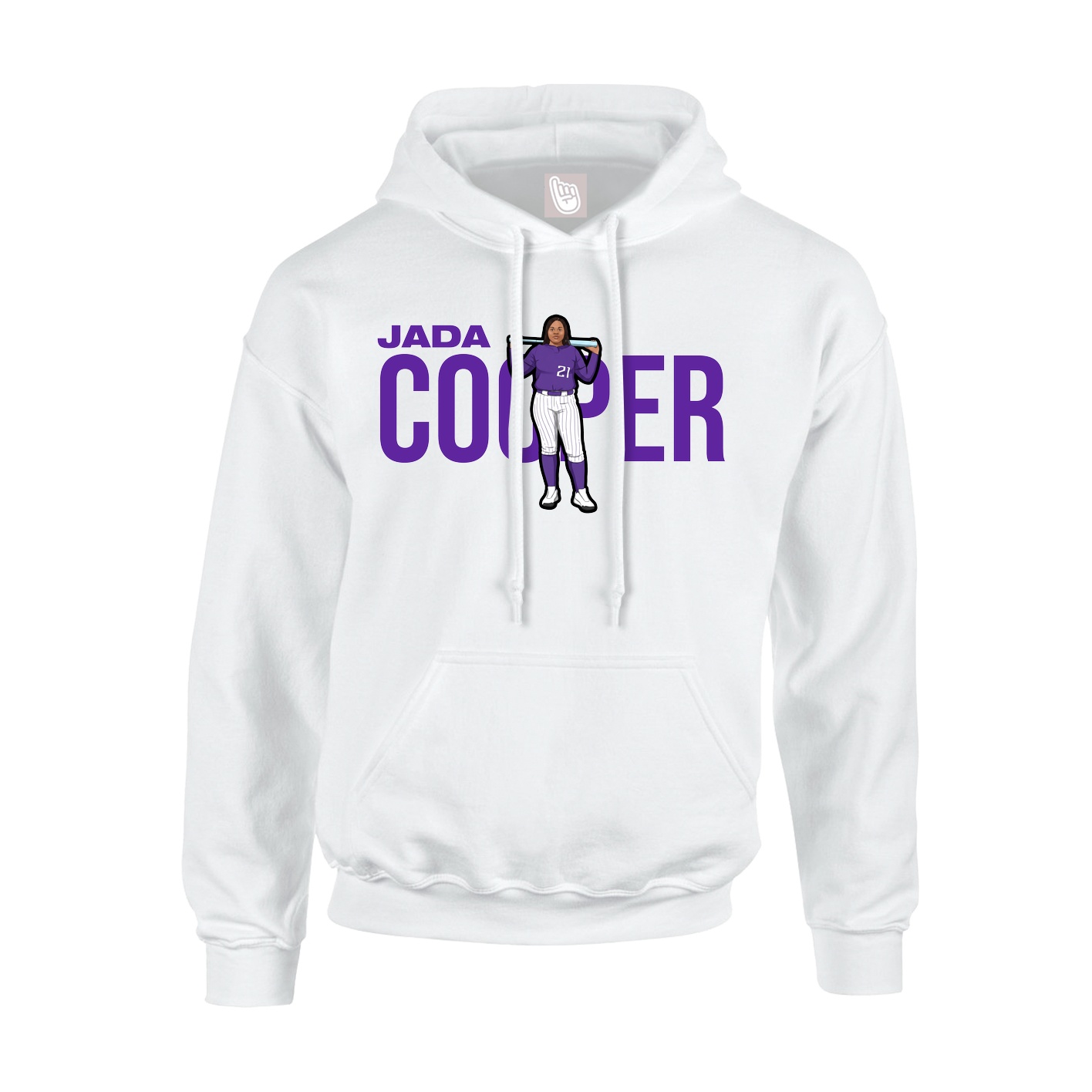 Hoodie — Player Name in White