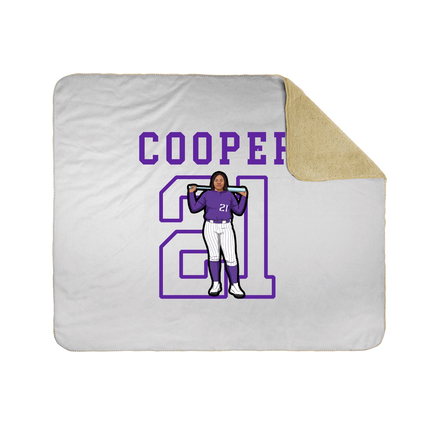 Throw Blanket — Shirsey in White