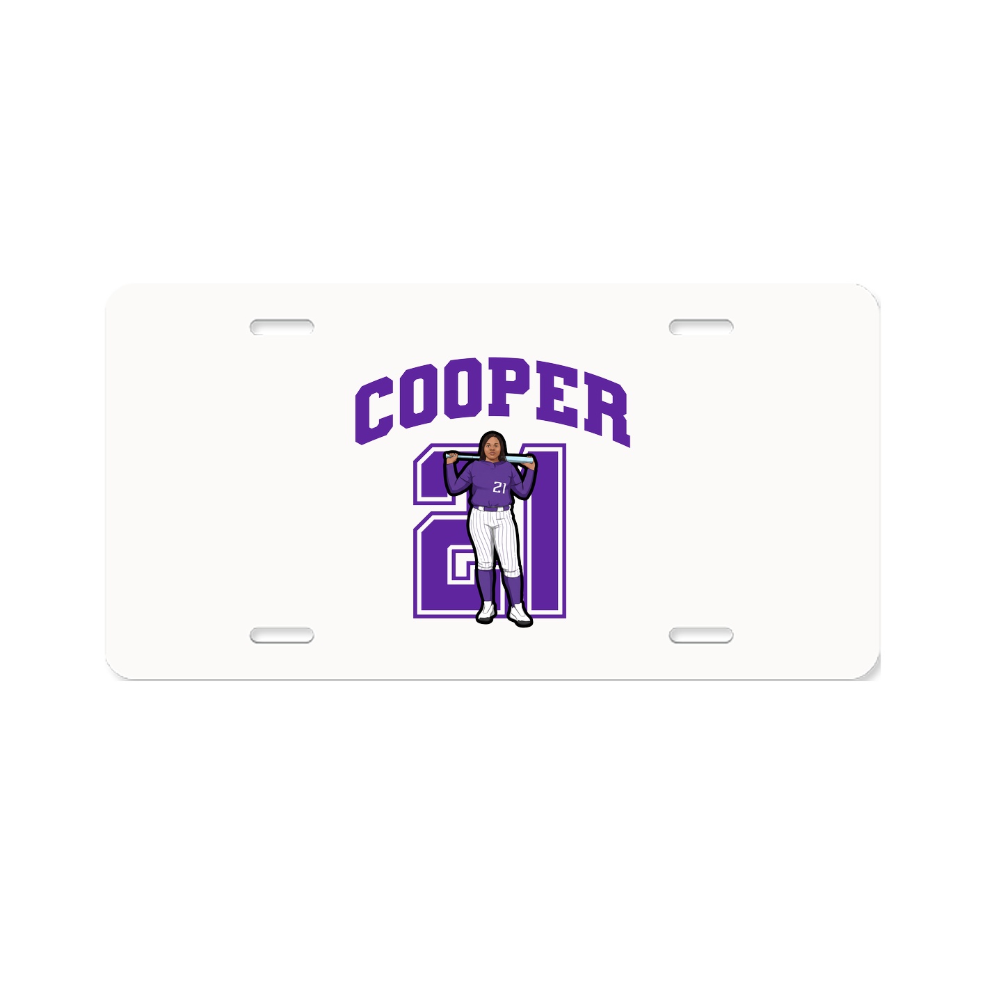 License Plate — Number in Classic