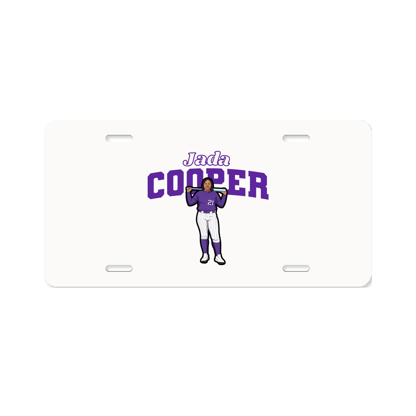 License Plate — Name Arch in Classic