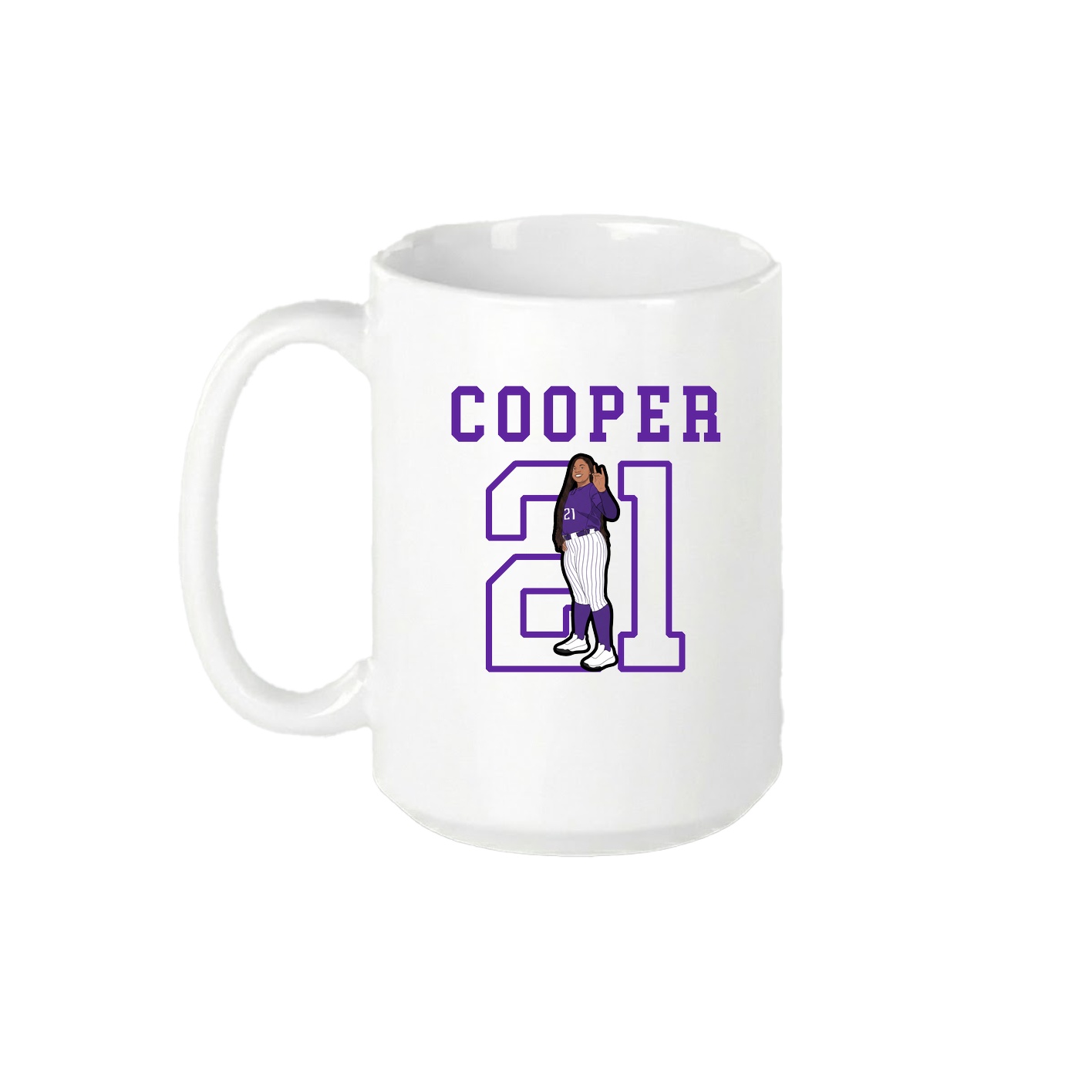 15oz Coffee Mug — Shirsey in White