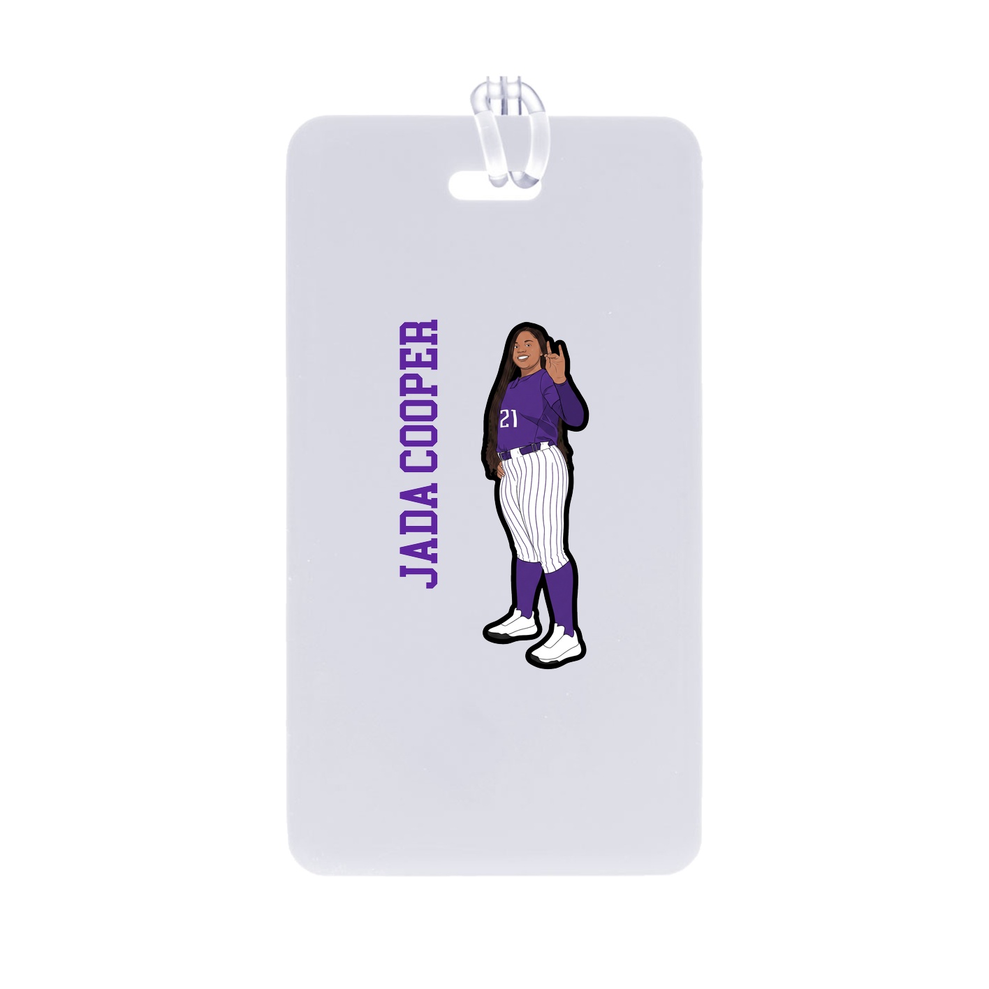 Bag Tag — Name Vertical in Classic