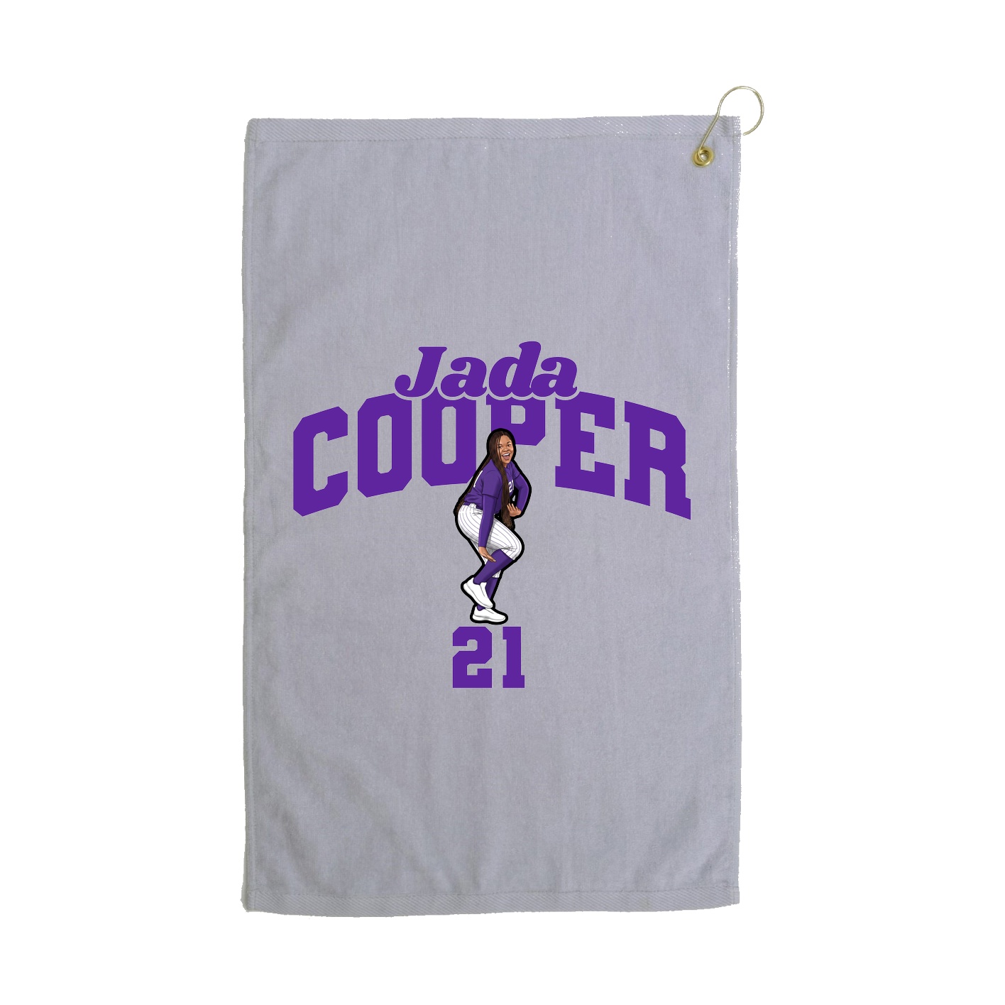 Golf Towel — Signature Arch in Grey