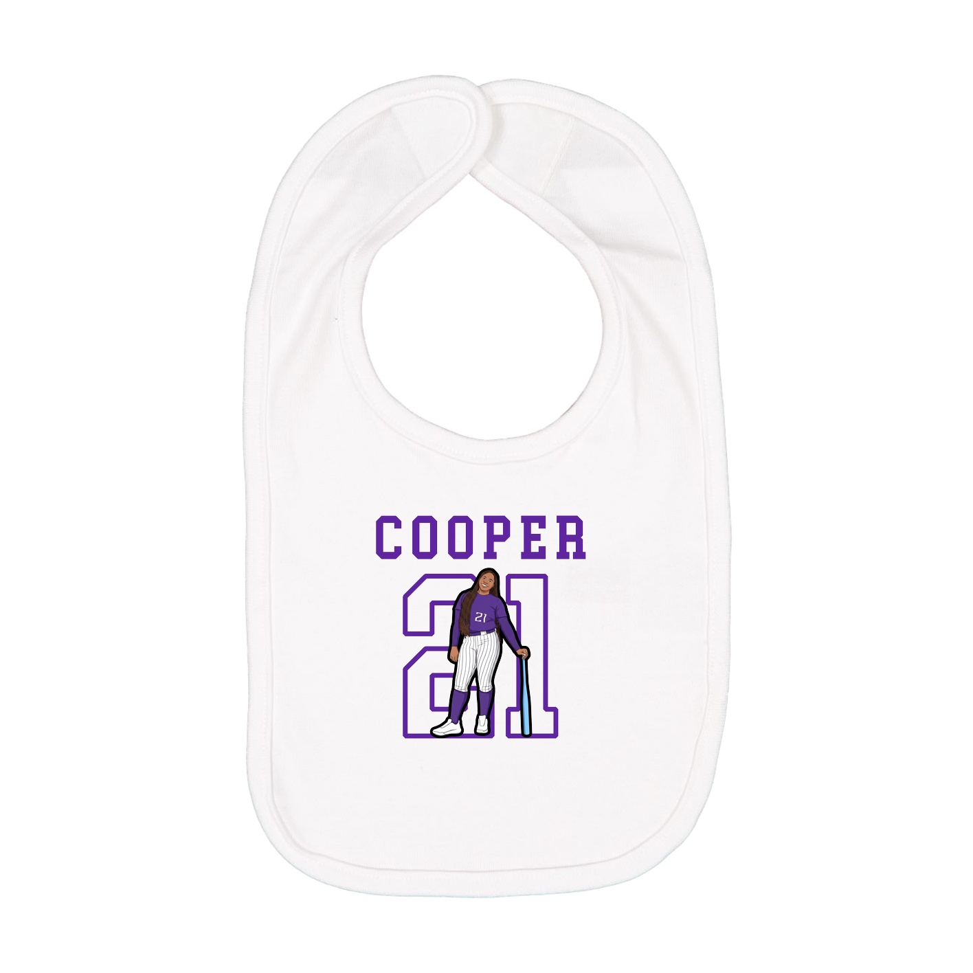 Infant Bib — Shirsey in White