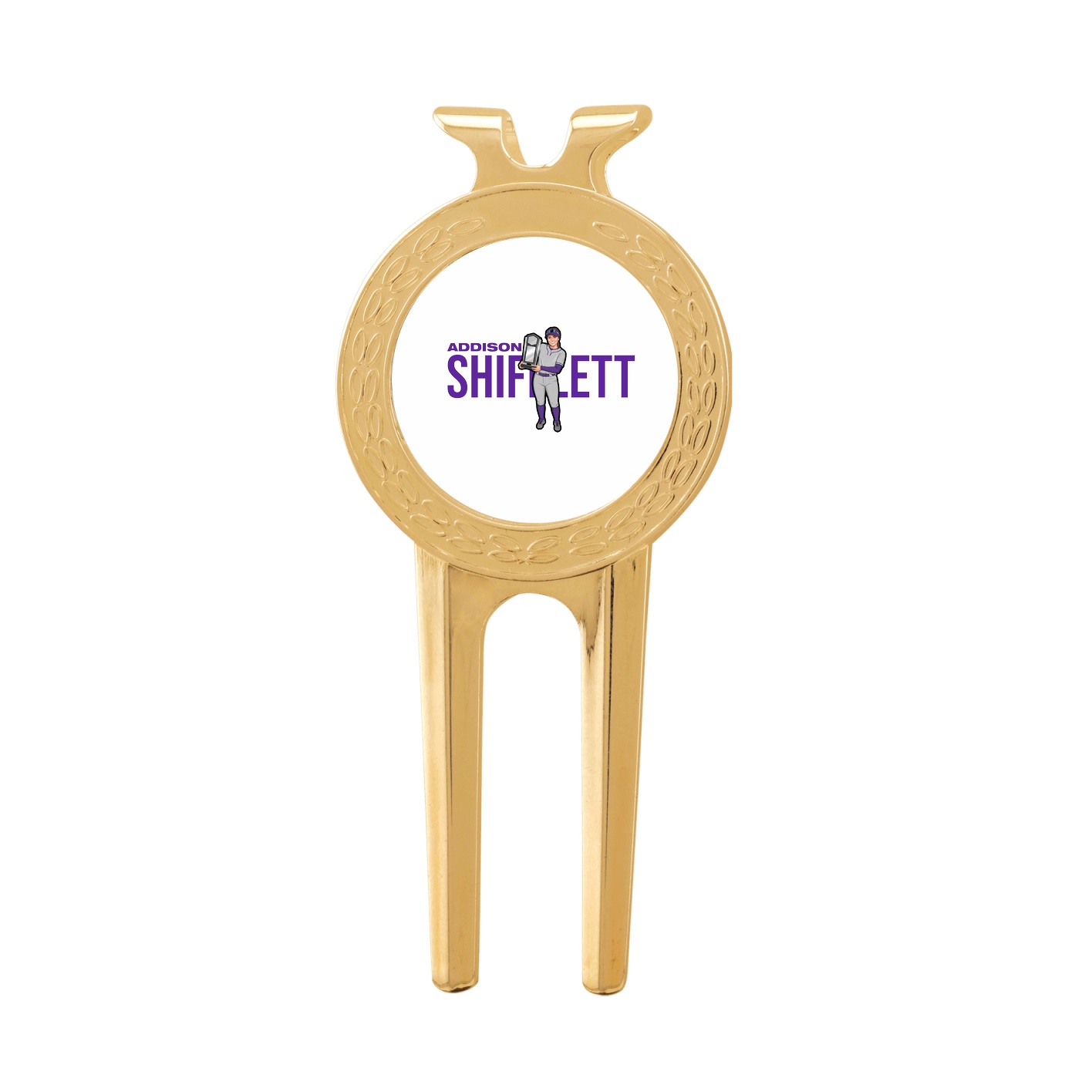 Divot Tool with Ball Marker — Player Name in Classic