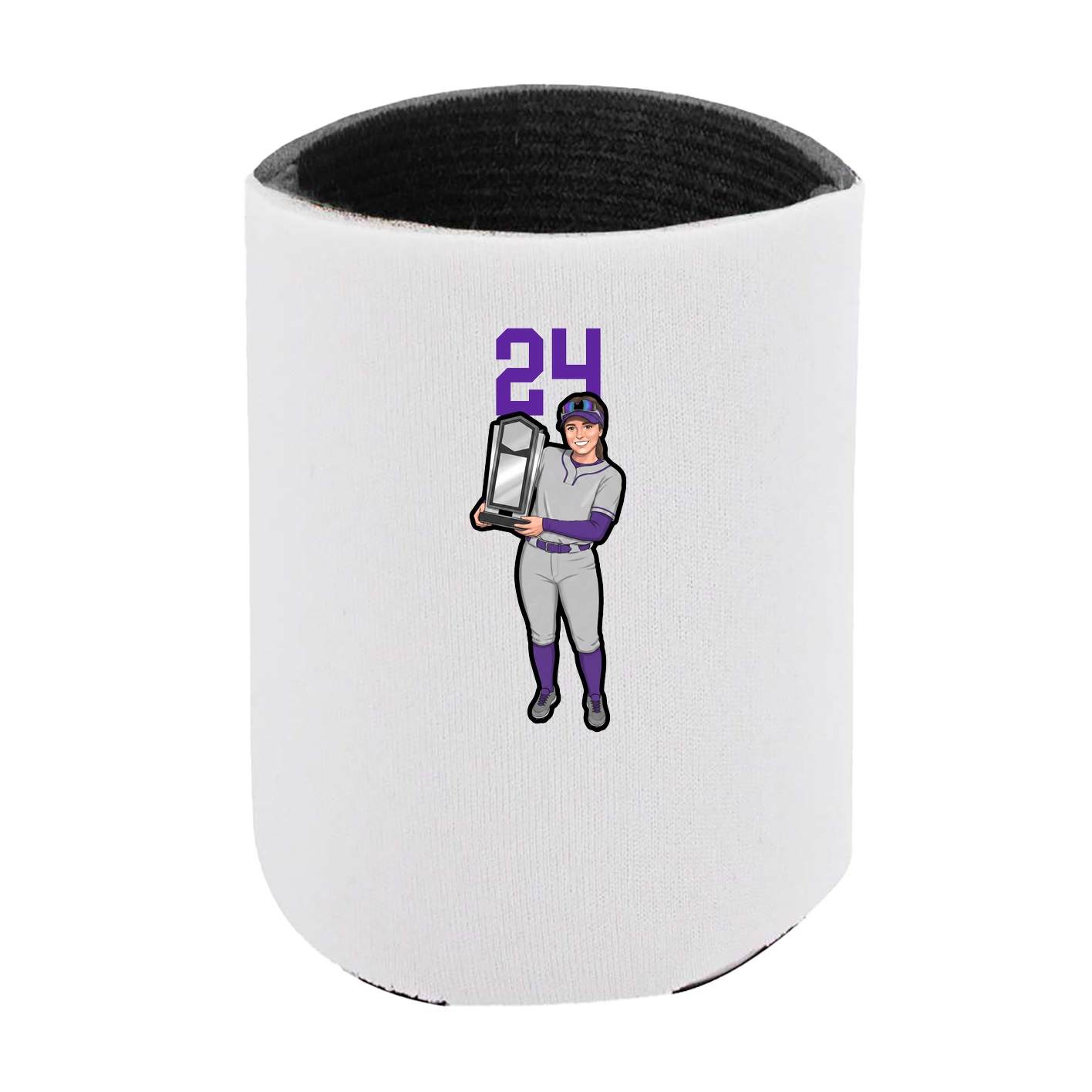 Can Holder — Number Top in White