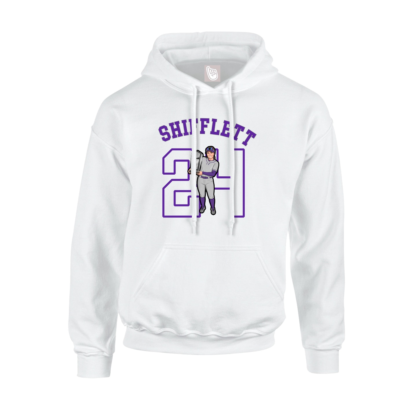 Hoodie — Shirsey Arch in White