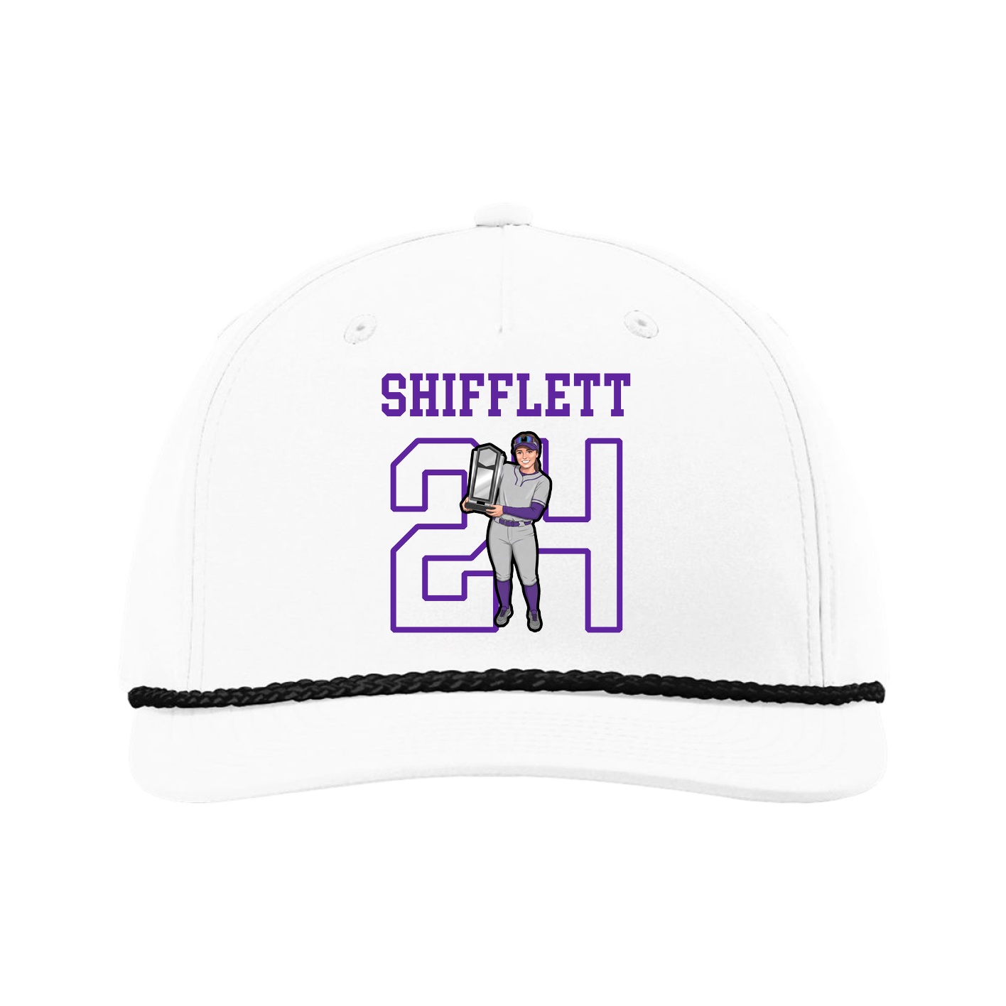 Five-Panel Classic Rope Cap — Shirsey in White