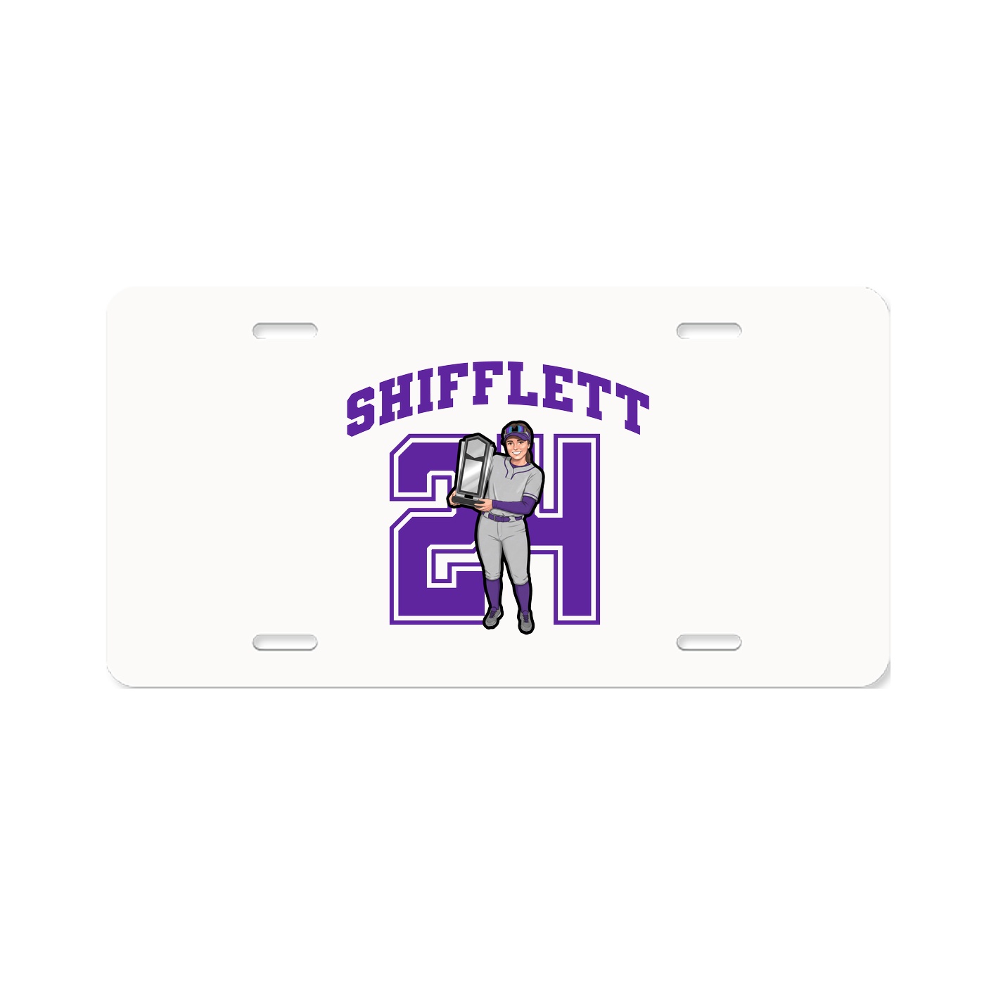 License Plate — Number in Classic