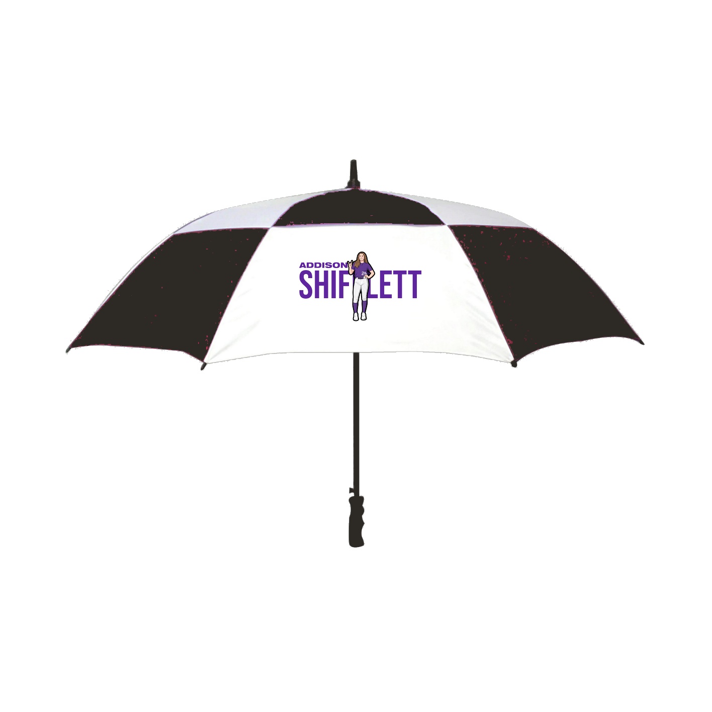 Golf Umbrella — Player Name in Black