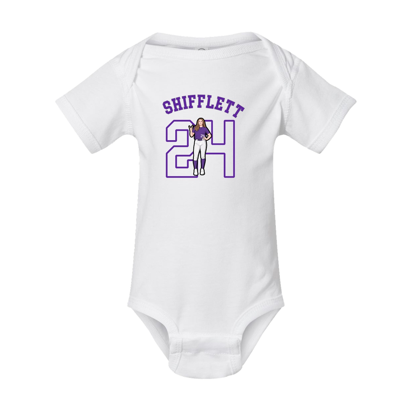 Baby Onesie — Shirsey Arch in White