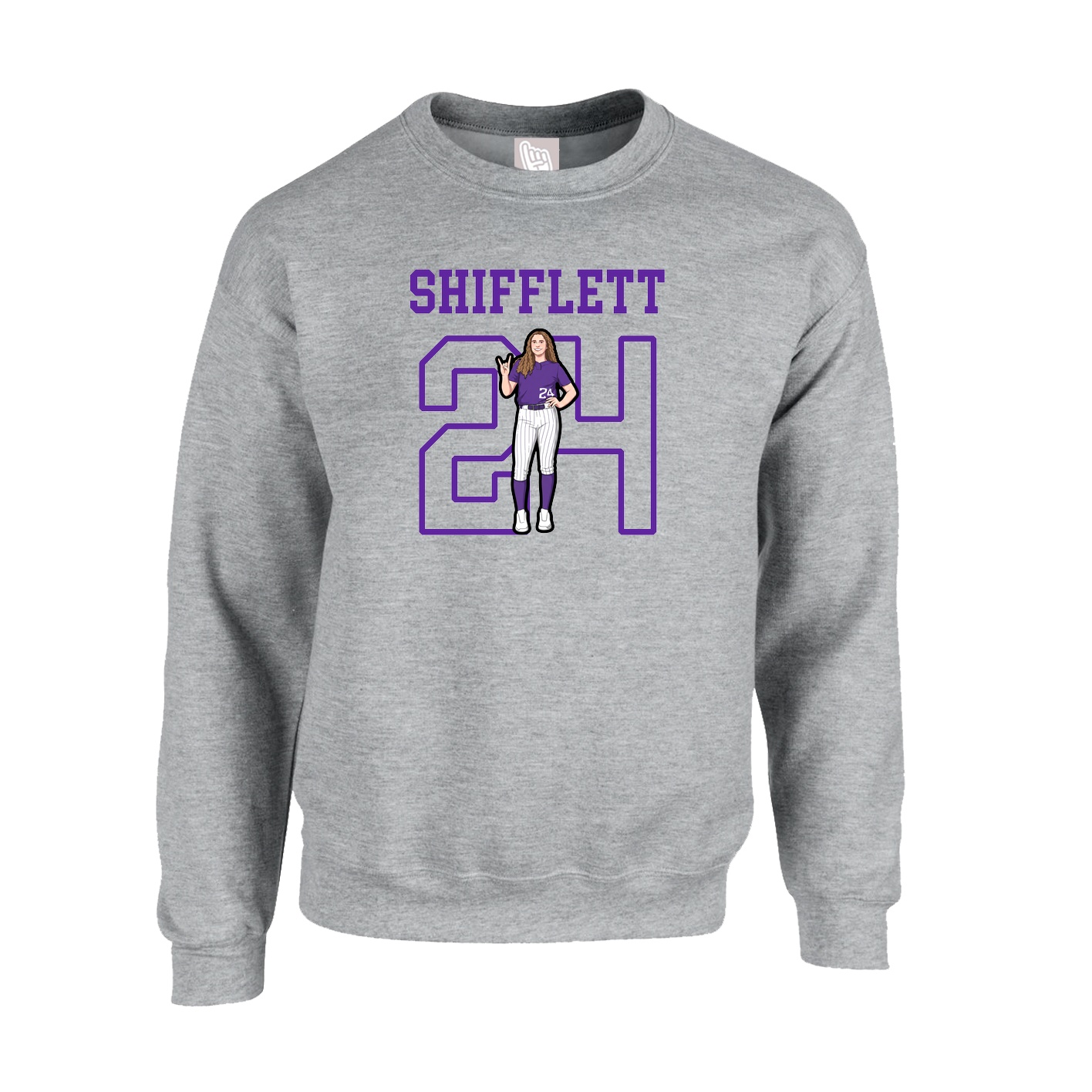 Fleece Crew — Shirsey in Grey