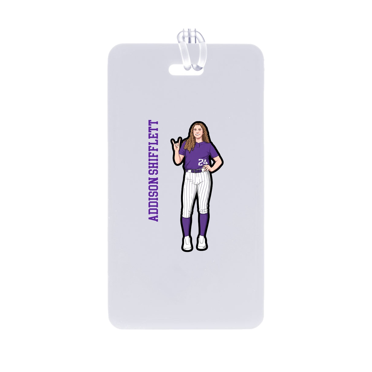 Bag Tag — Name Vertical in Classic
