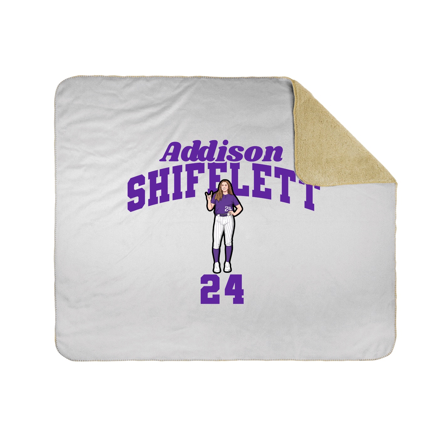 Throw Blanket — Signature Arch in White