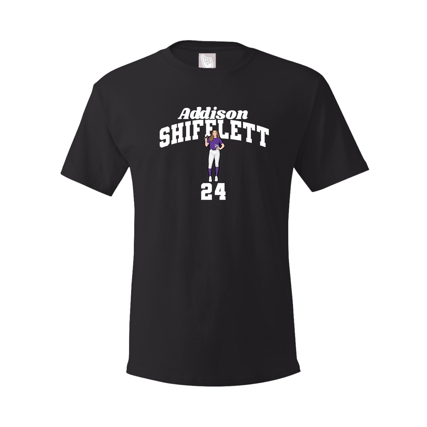 Youth Tee — Signature Arch in Black