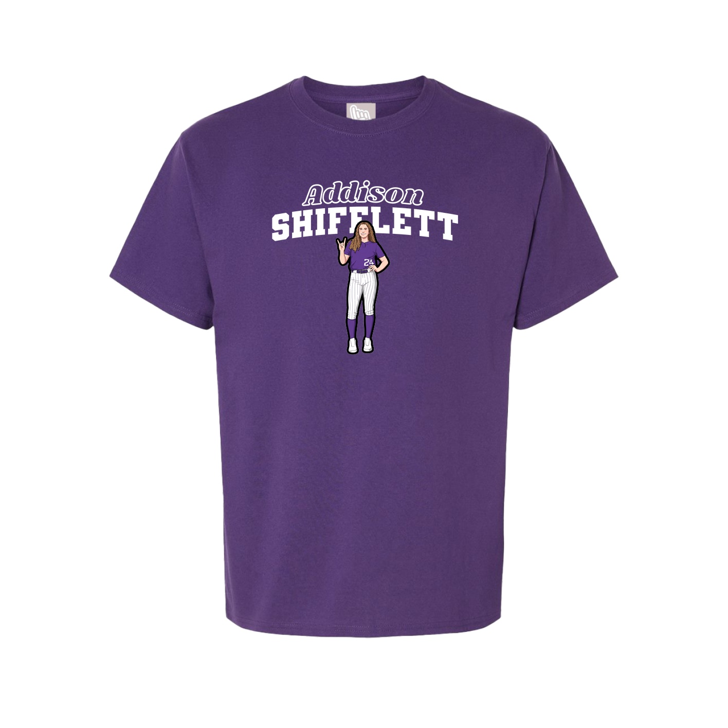 Tee — Name Arch in Purple